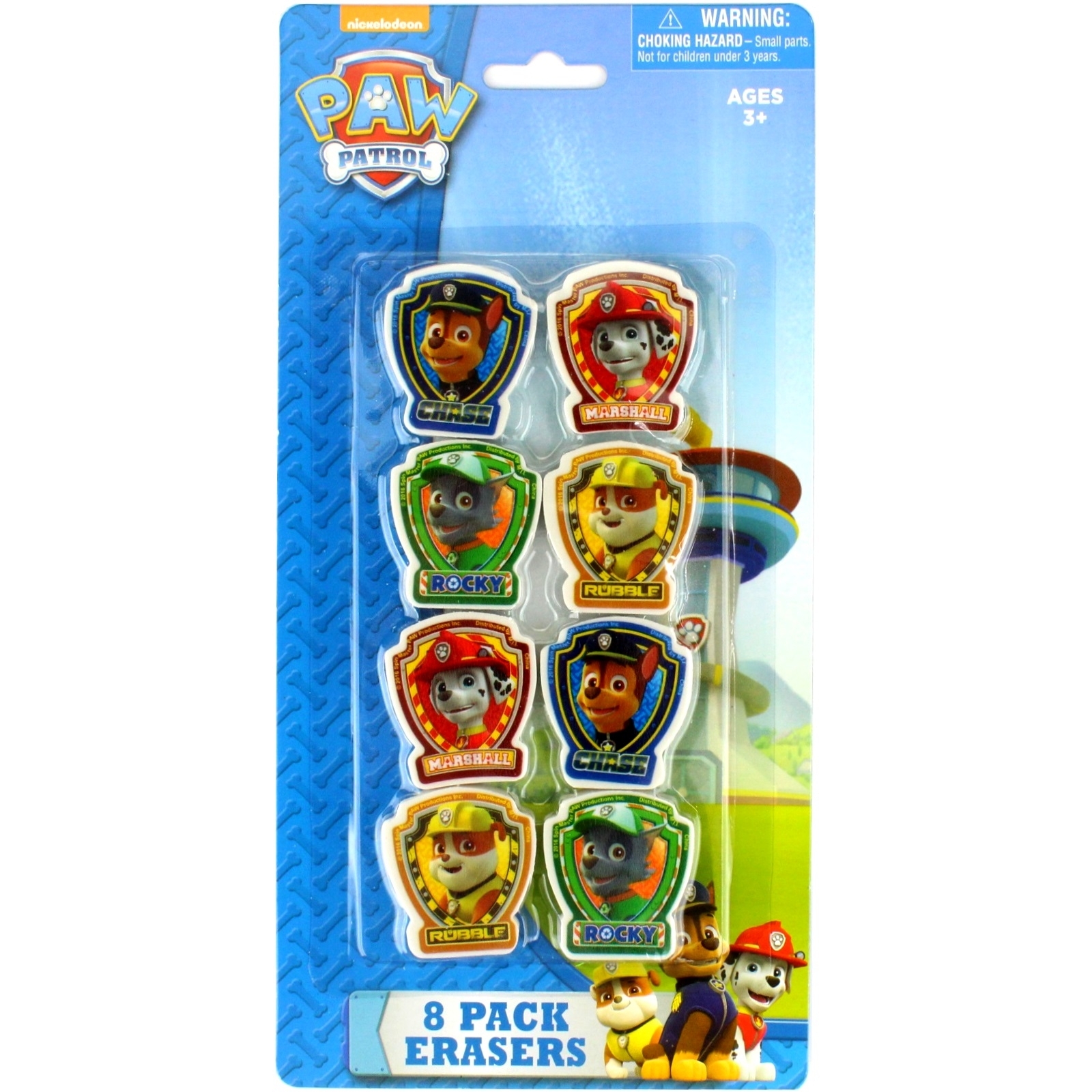 Paw Patrol Erasers (Pack of 8)