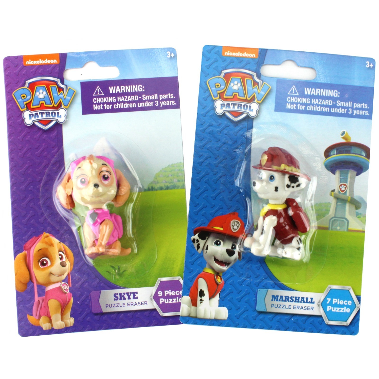 Paw Patrol 3D Puzzle Erasers (Set of 2)