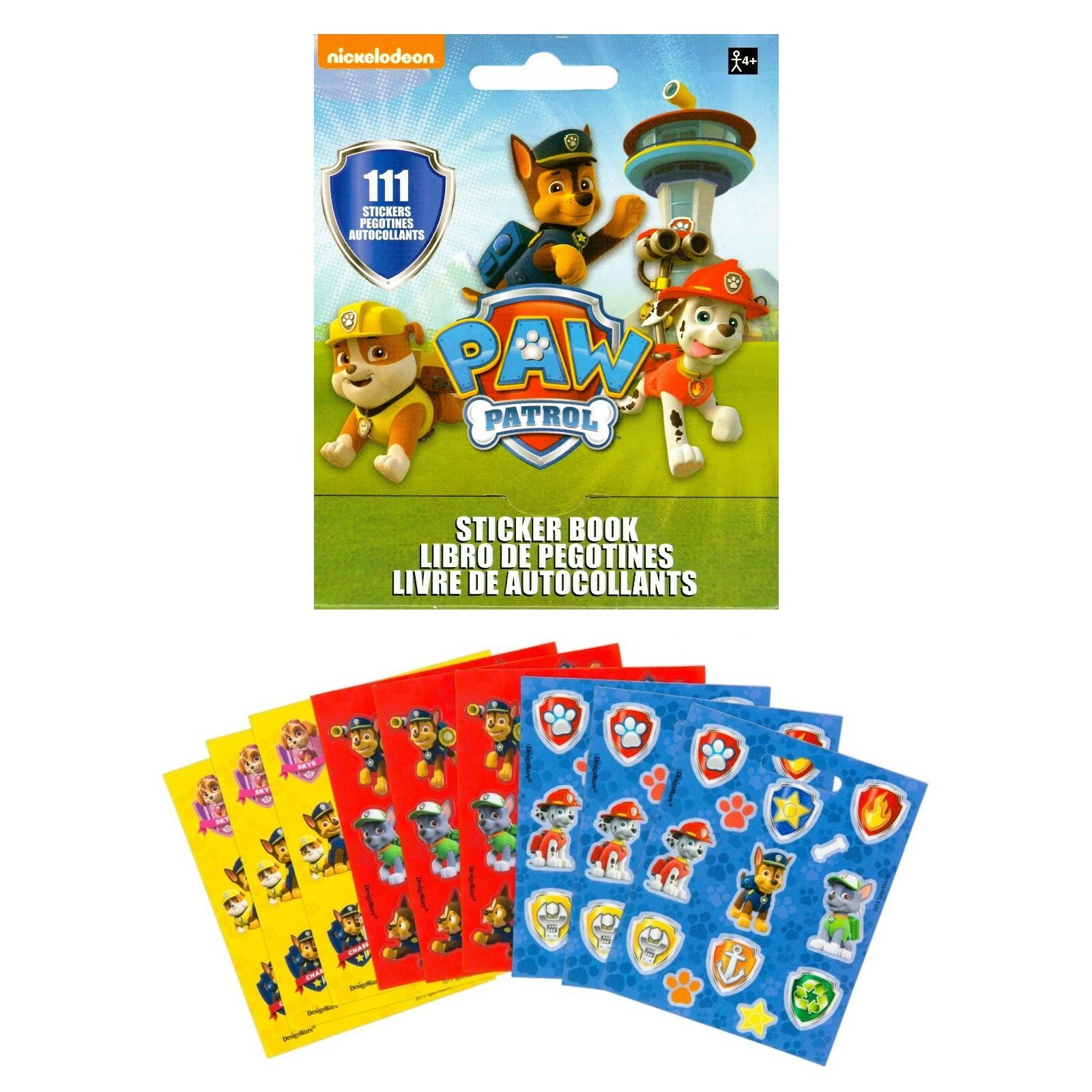 Paw Patrol Sticker Book (9 Sheets) Paw Patrol Boys and Girls