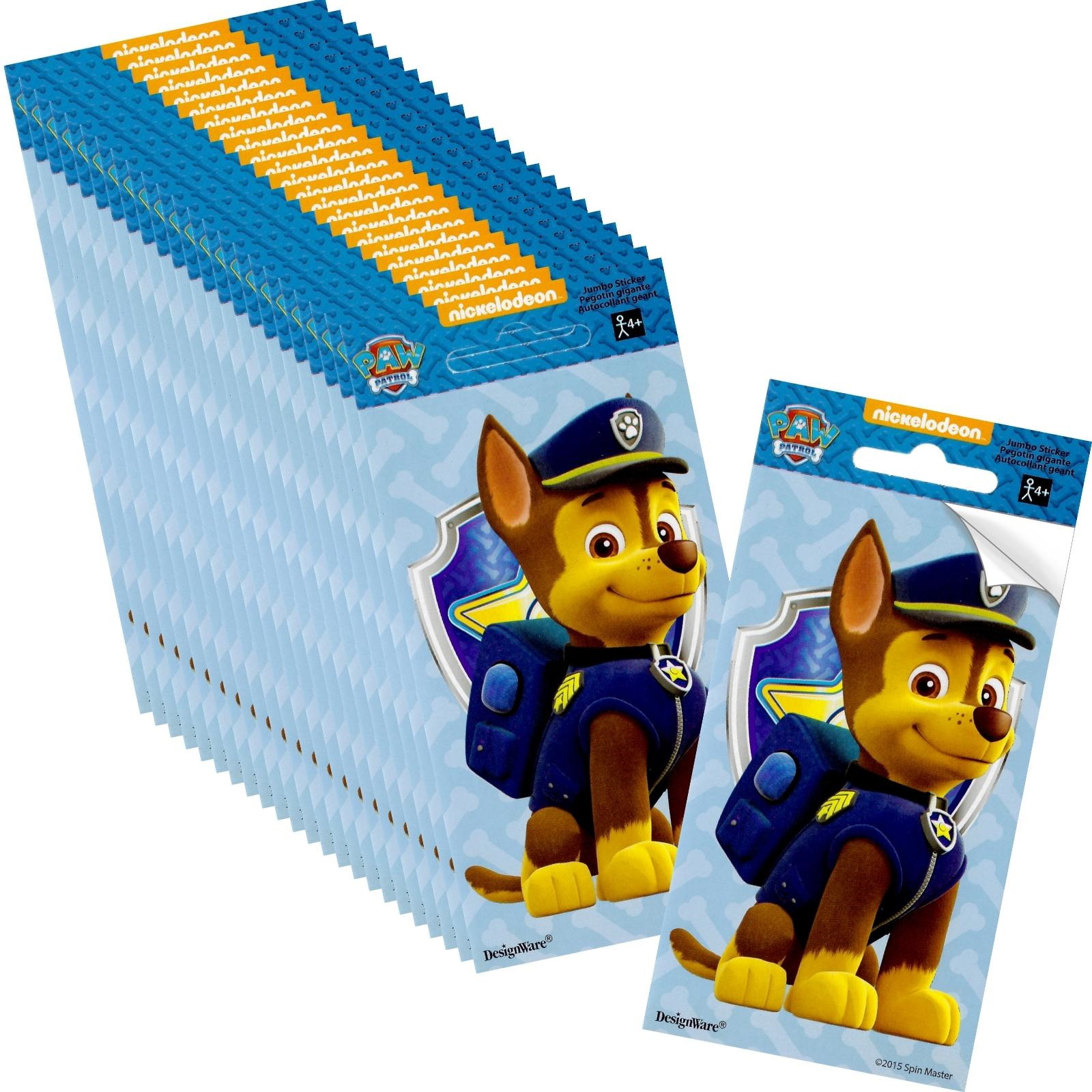 Paw Patrol Chase Jumbo Stickers (Pack of 24)