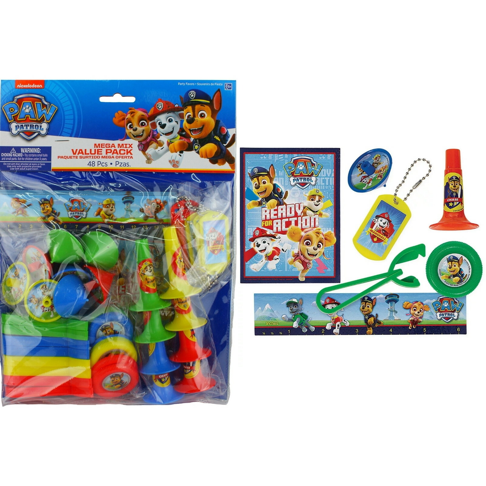 Paw Patrol Adventures Mega Value Favour Pack 48 Pieces Paw Patrol Boys and Girls Birthday Party Supplies Discount Party Supplies Discount Party Supplies