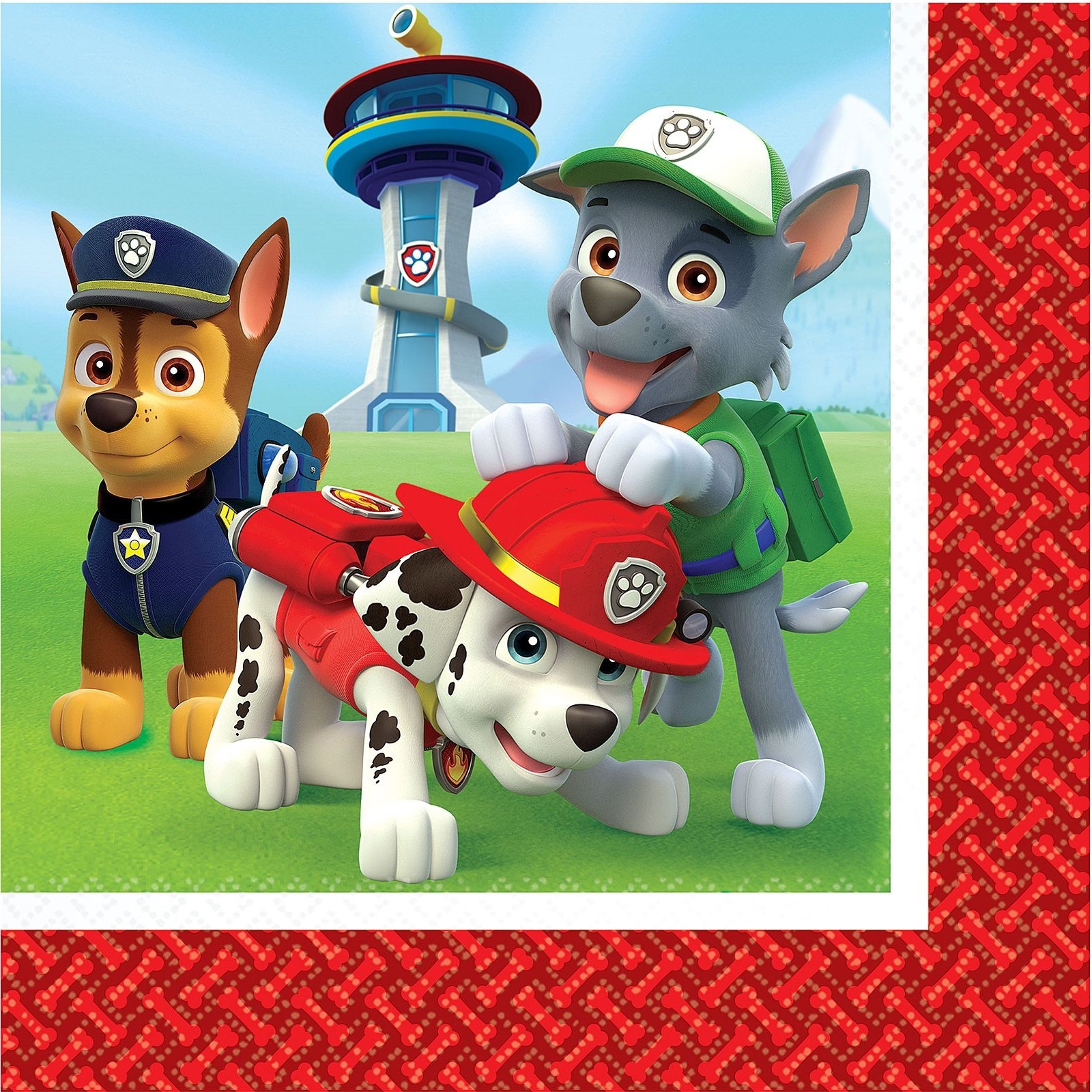 Paw Patrol Large Napkins / Serviettes (Pack of 16)