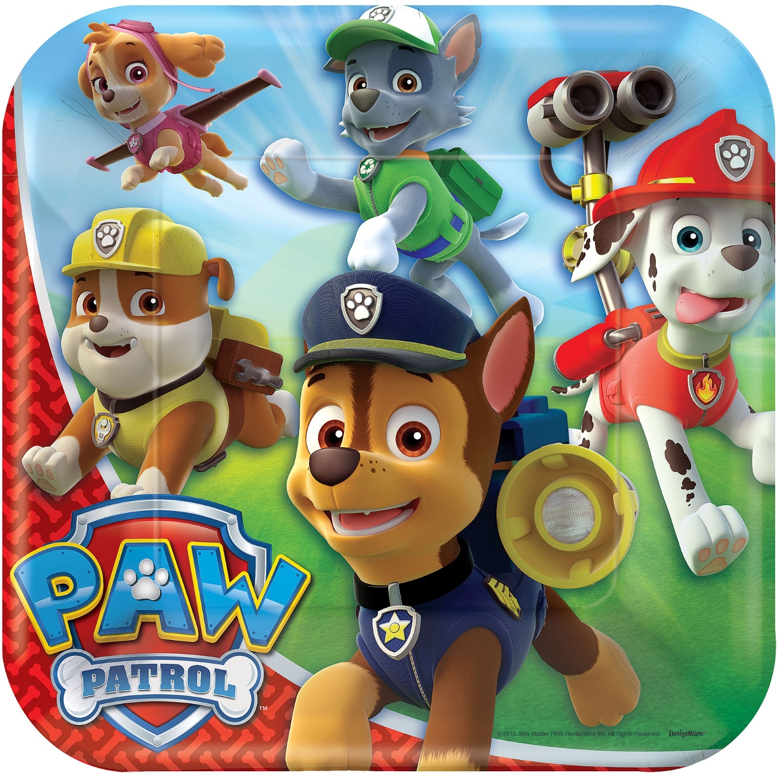 Paw Patrol Large Paper Plates (Pack of 8)