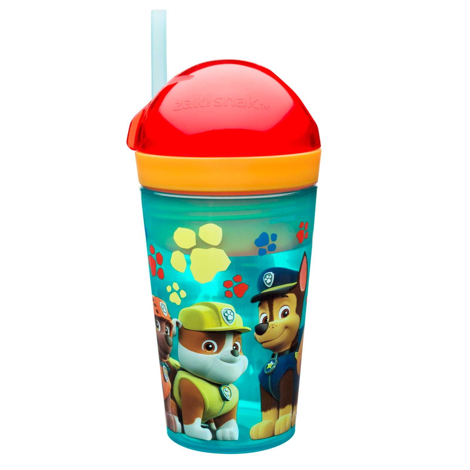 Paw Patrol Plastic 2 in 1 Snack Container and Drink Bottle