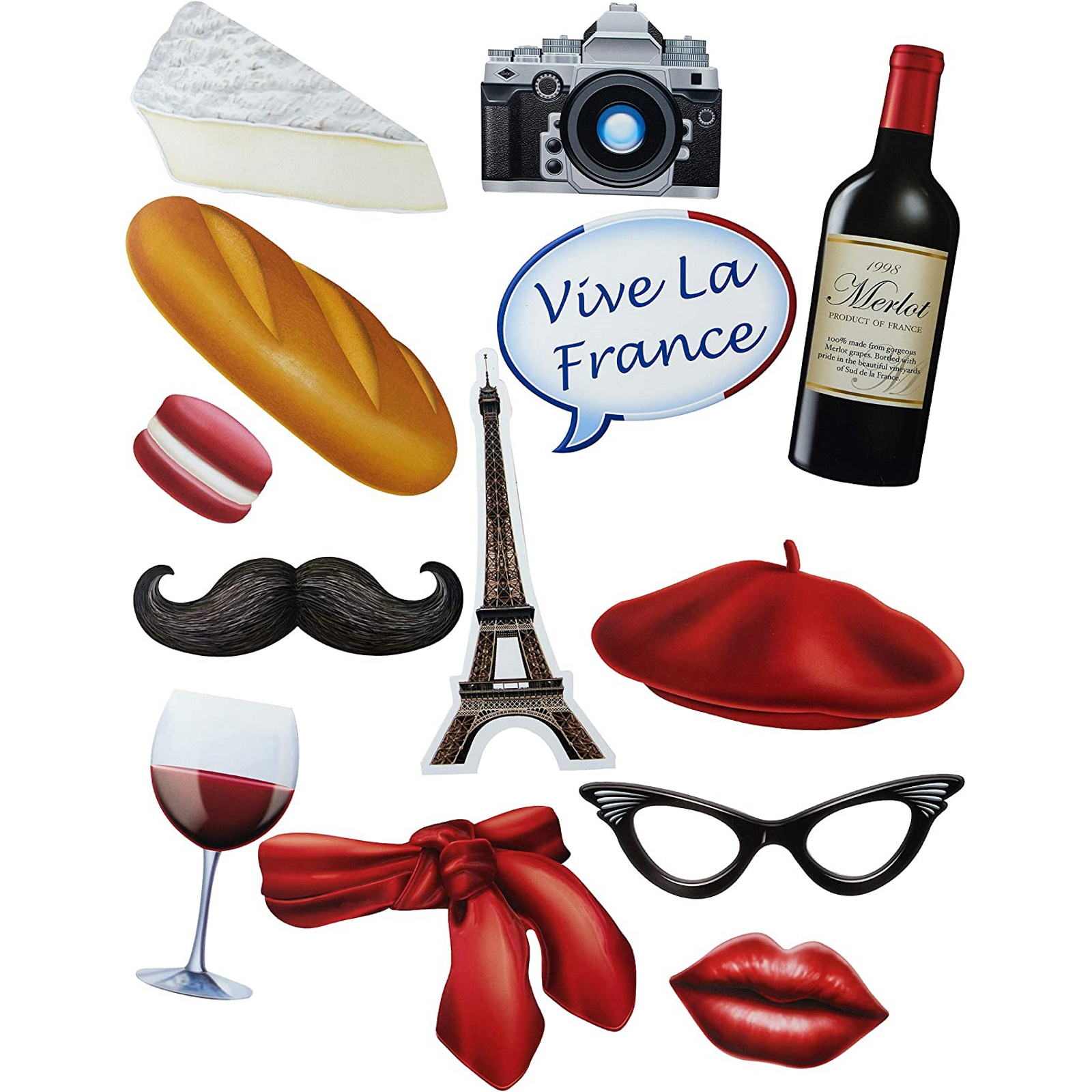 French Photo Fun Signs (Pack of 14) 
