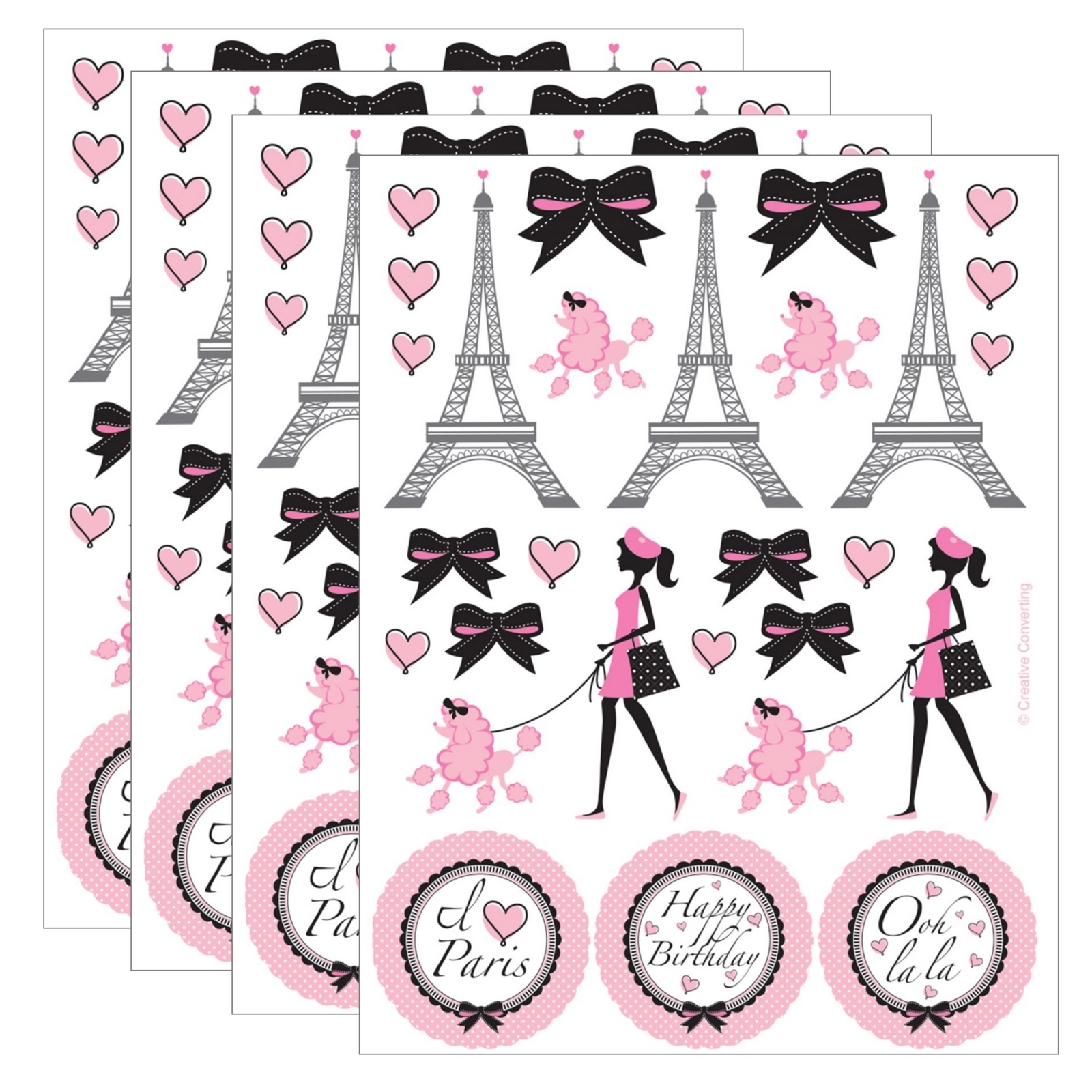 Party In Paris Stickers (4 Sheets)