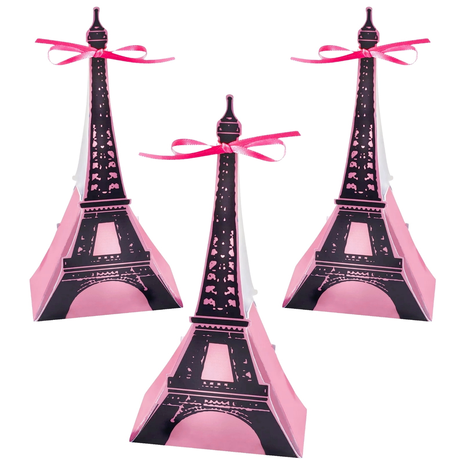 Day In Paris Eiffel Tower Favour Boxes (Pack of 12)