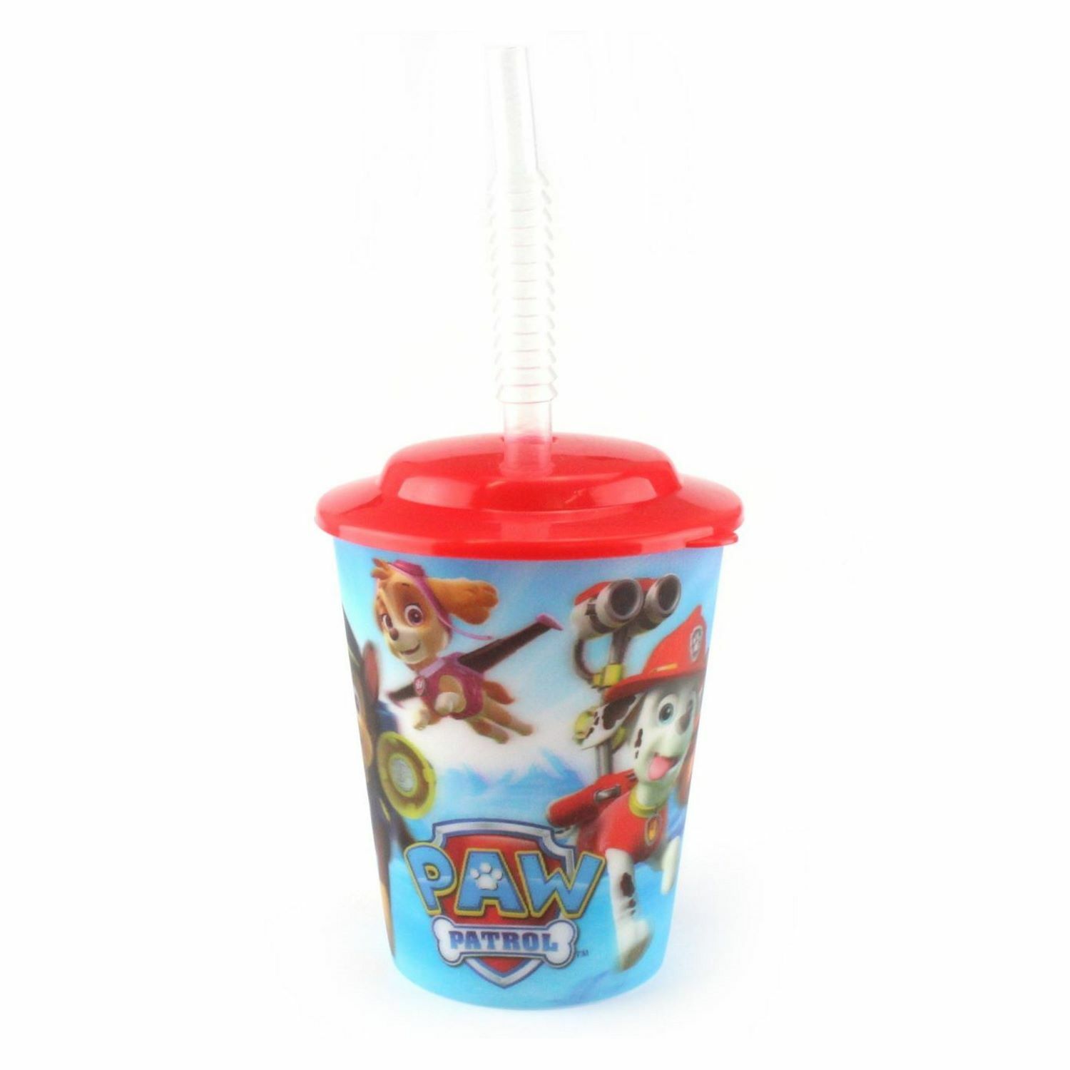 Paw Patrol Lenticular Cup with Lid and Straw