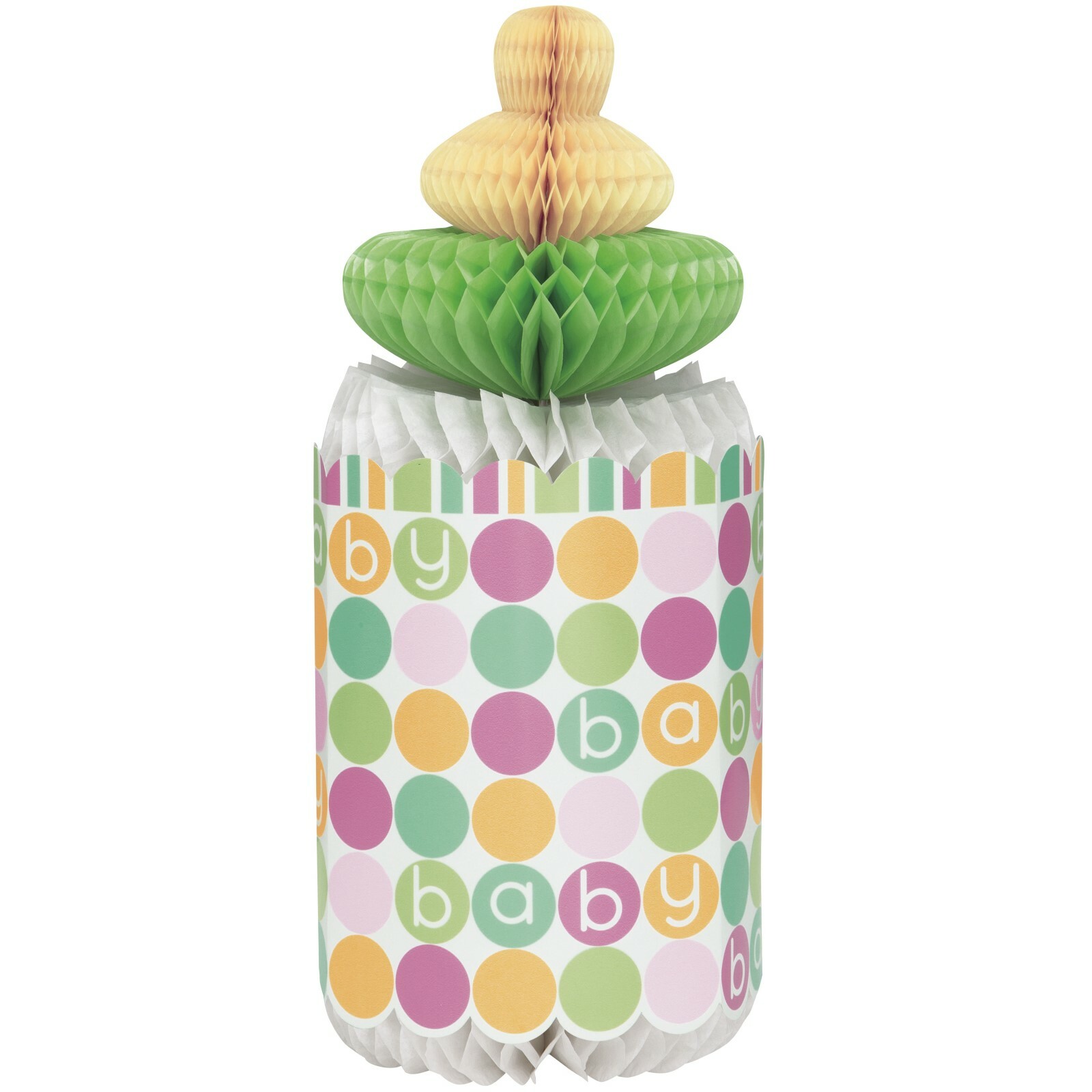 Pastel Baby Shower Bottle Centrepiece