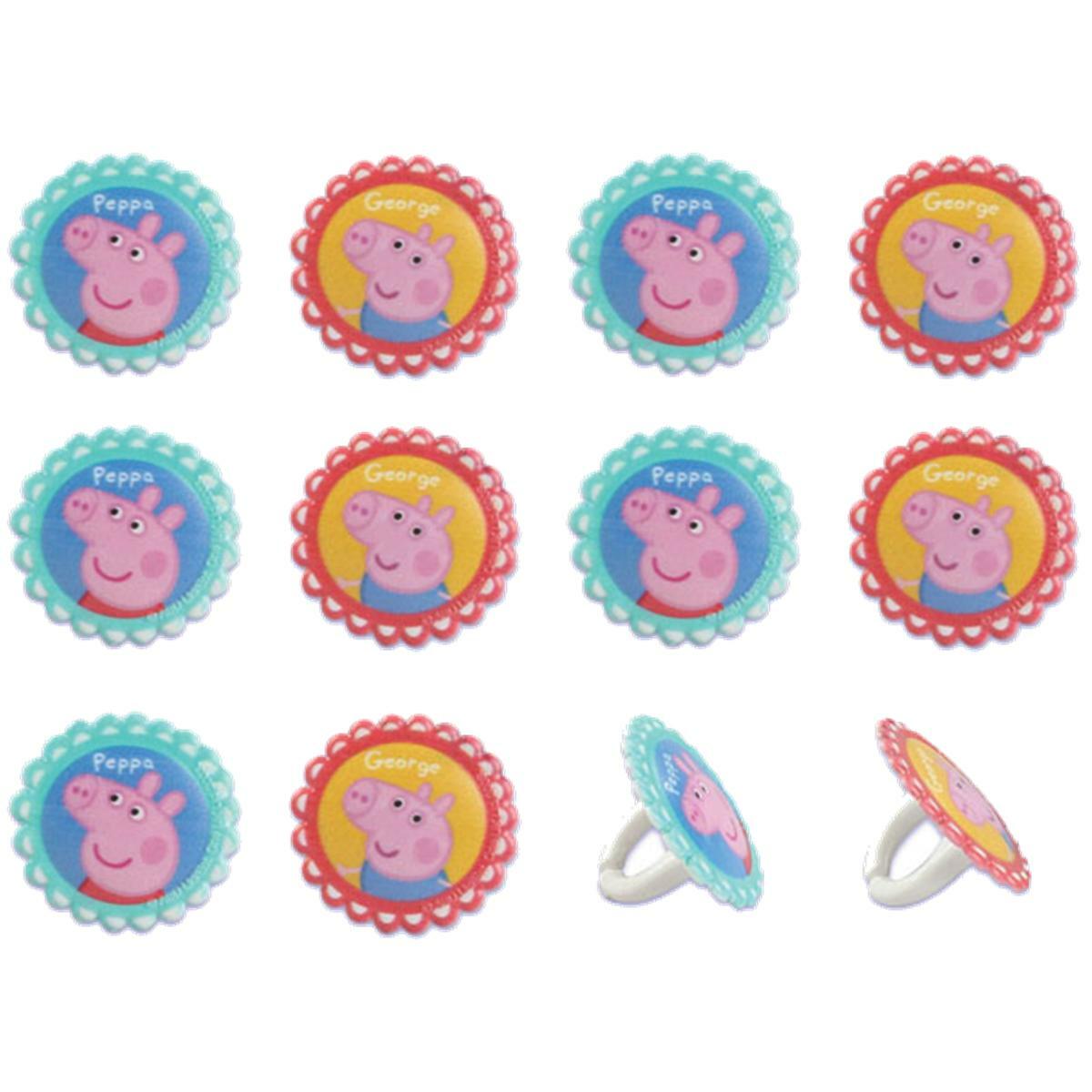 Peppa Pig Cupcake Rings (Pack of 12)