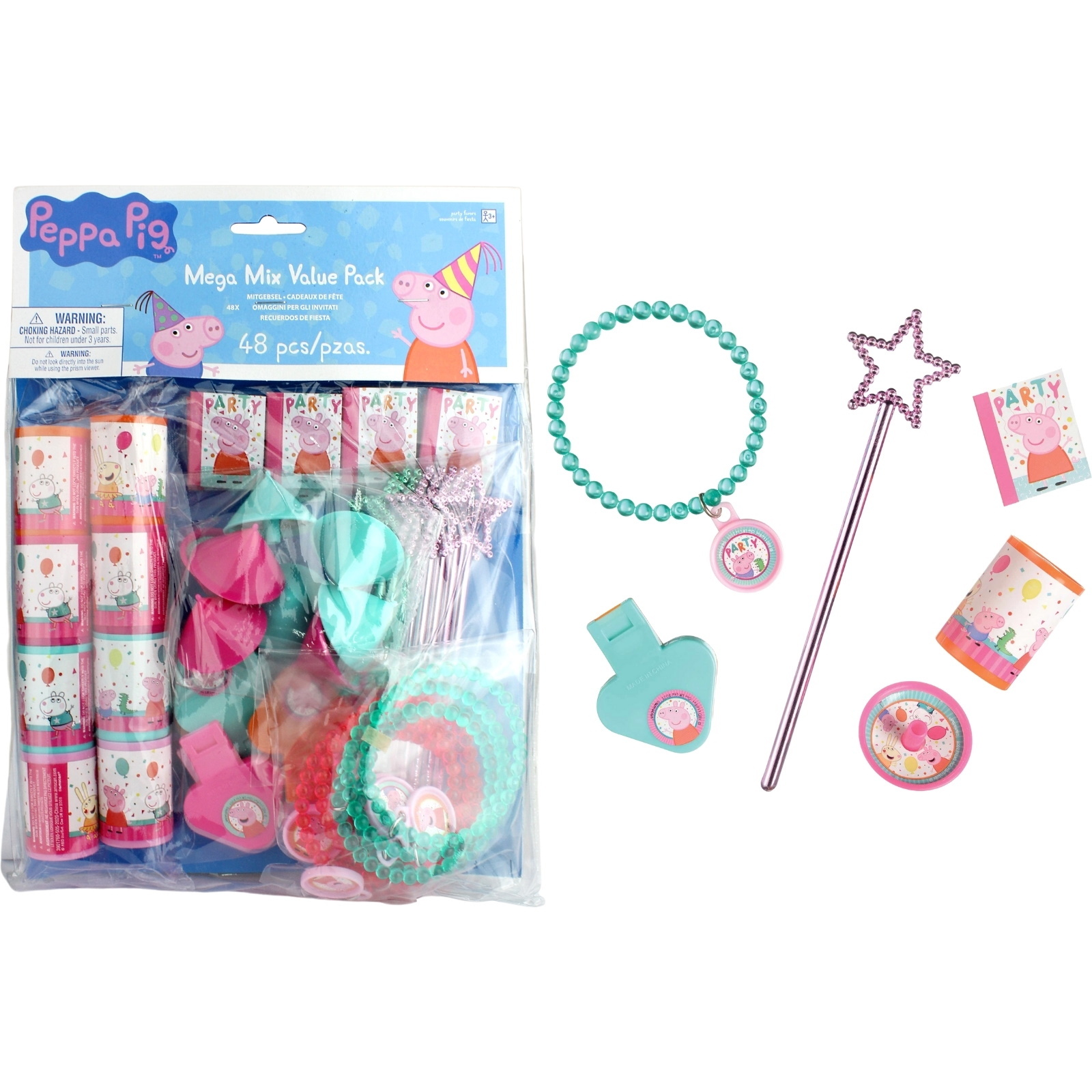Peppa Pig Confetti Mega Value Favour Pack (48 Pieces)