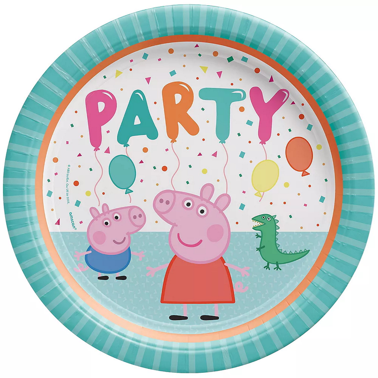 Peppa Pig Confetti Large Paper Plates (Pack of 8)