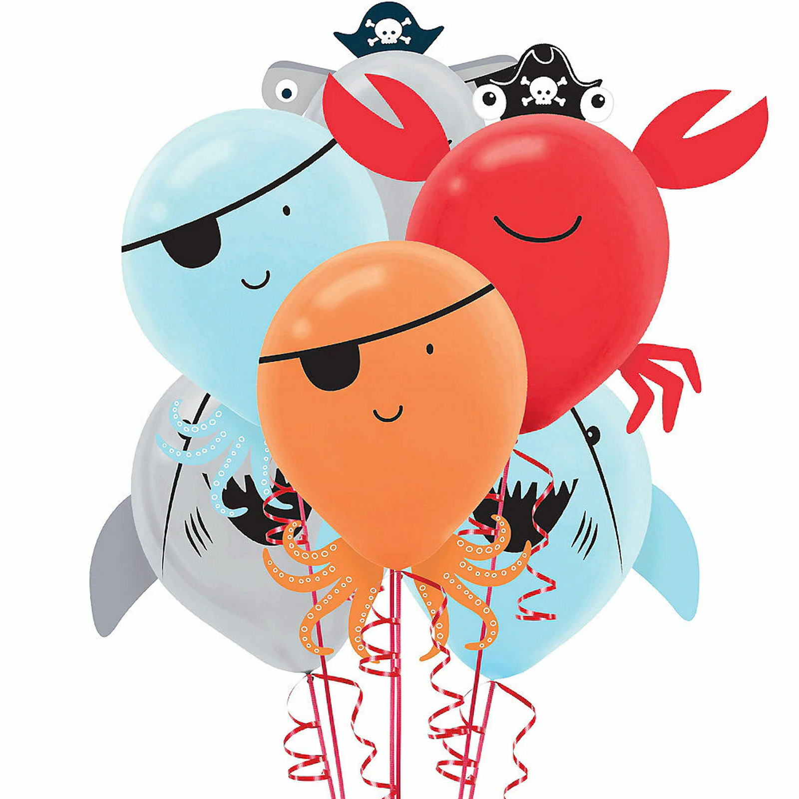 Ahoy Birthday Balloon Decorating Kit (Pack of 6)