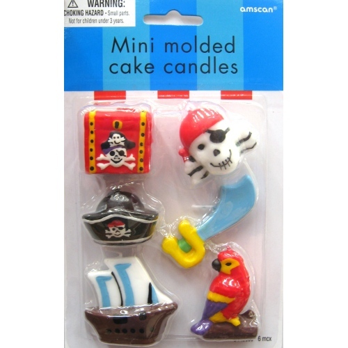 Pirate Mini Candles (Set of 6)