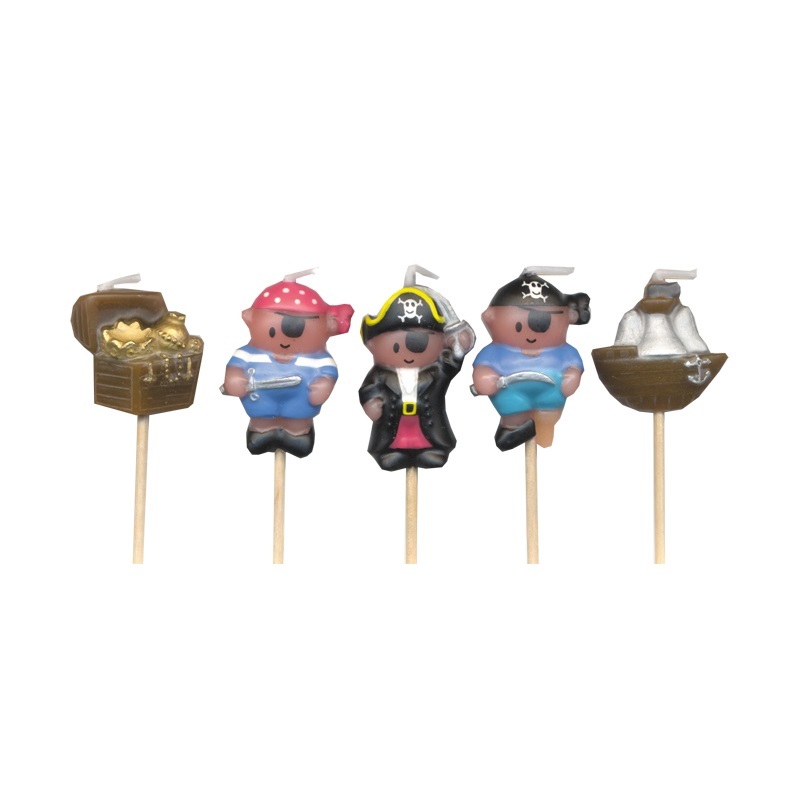 Pirate Lovely Chubblies Mini Candles (Set  of 5)
