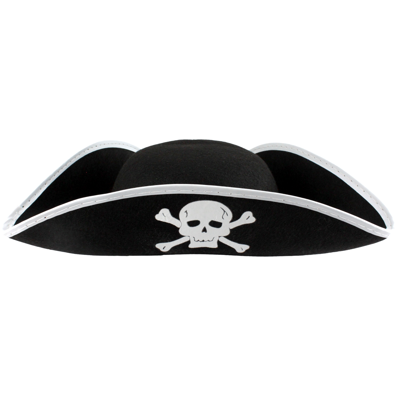 Adult White Rim Captain Pirate Hat