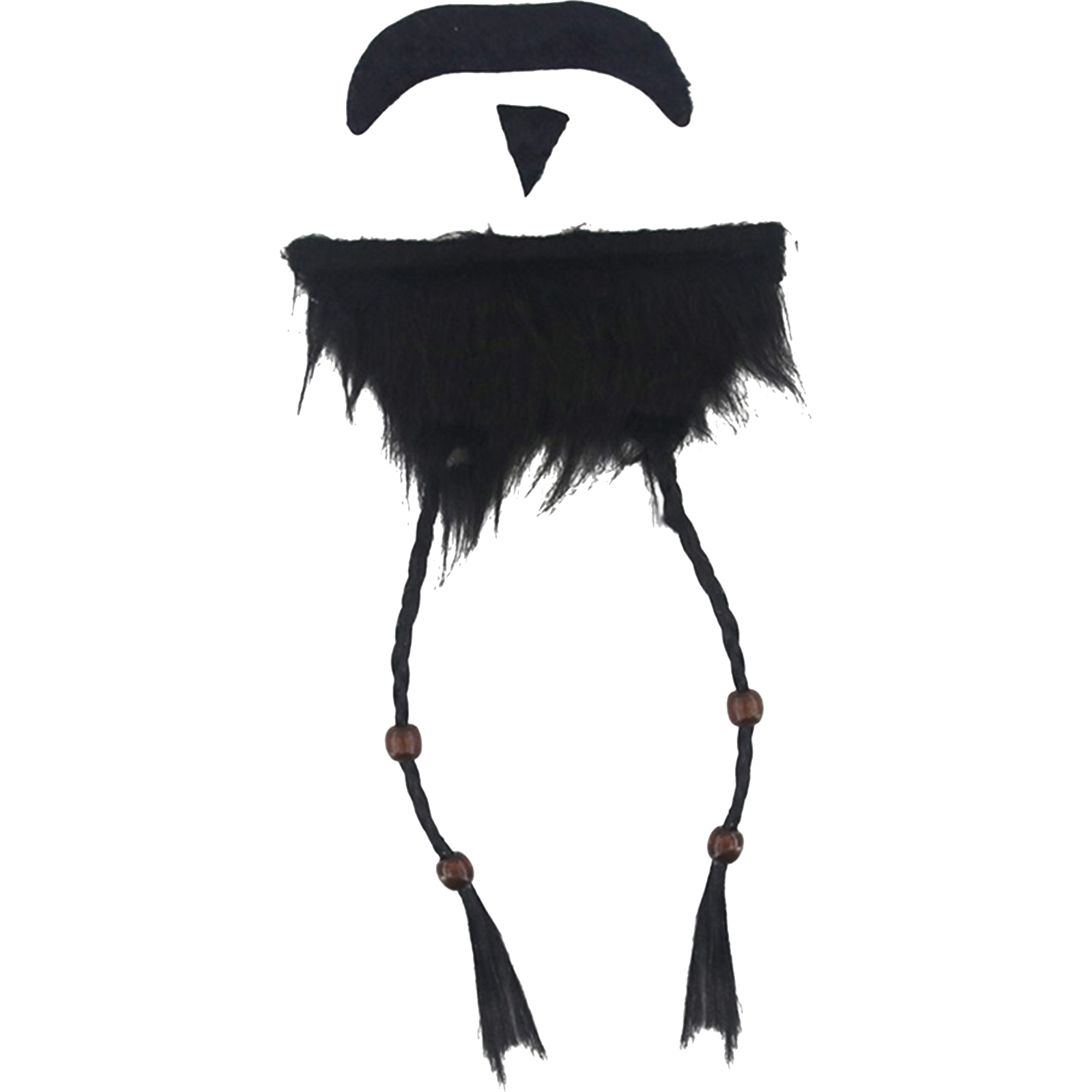 Caribbean Beard And Moustache With Beads
