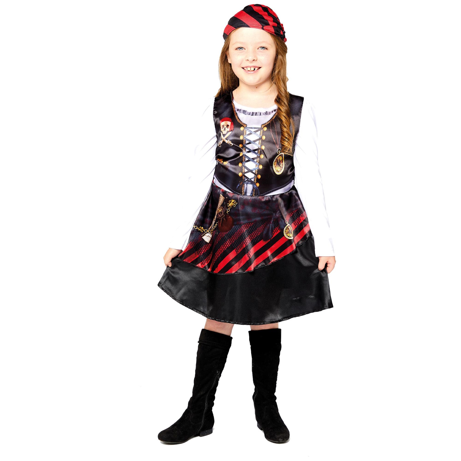 Sustainable Pirate Girl Costume 8-10 Years
