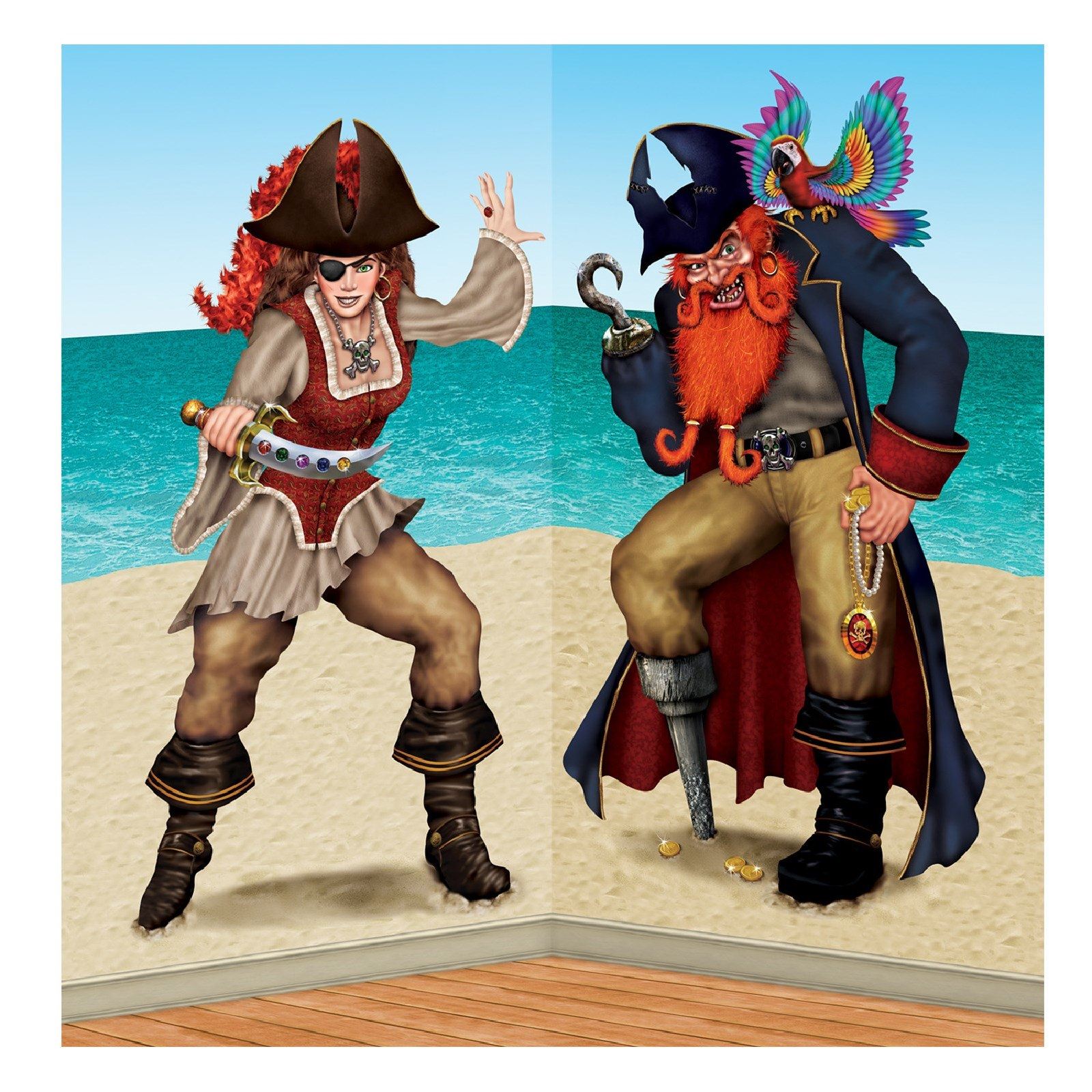 Pirate Calico Jack Scene Setter Wall Decorations