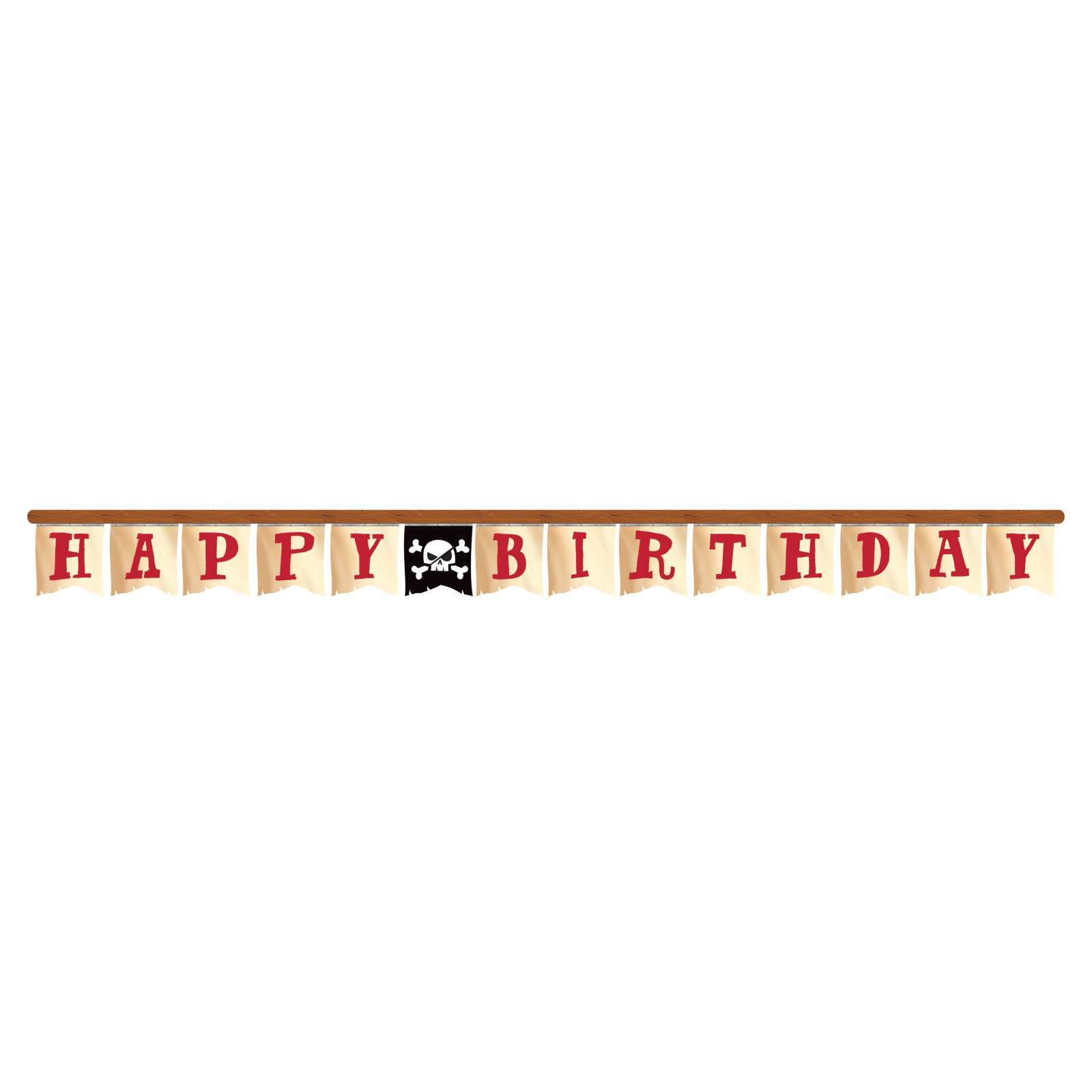 Pirate Treasure Happy Birthday Banner