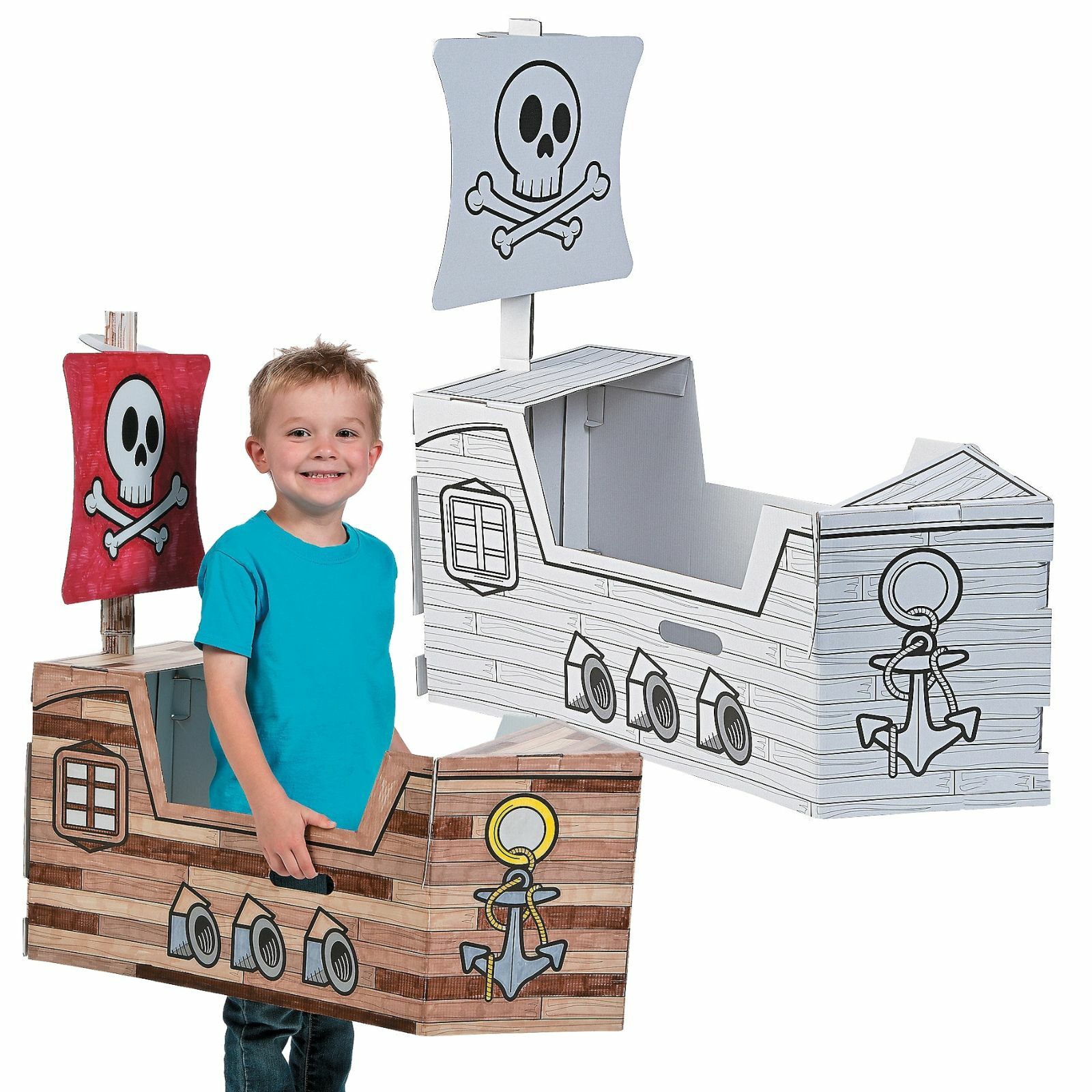 Colour Your Own Pirate Ship Box