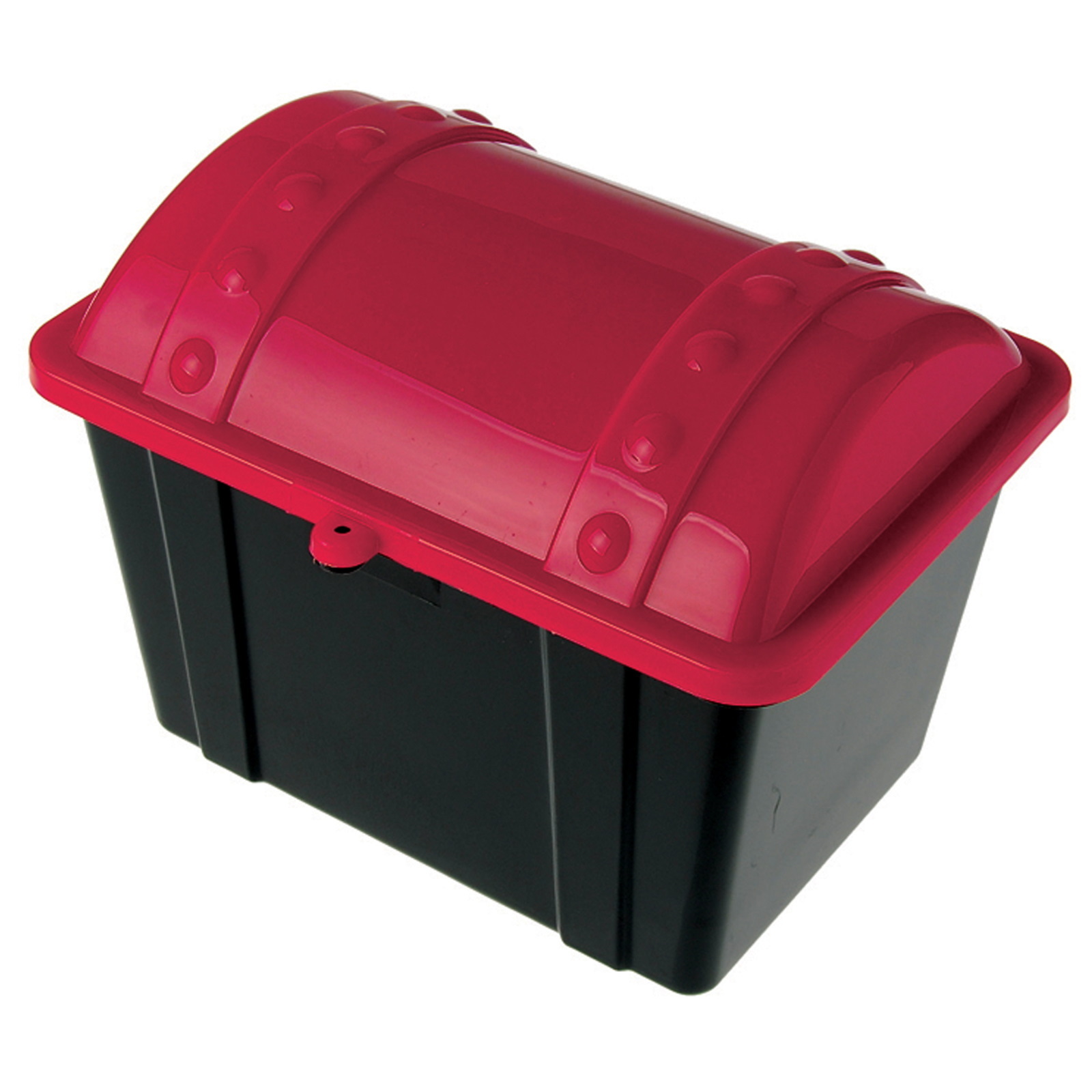 Plastic Red and Black Treasure Chest