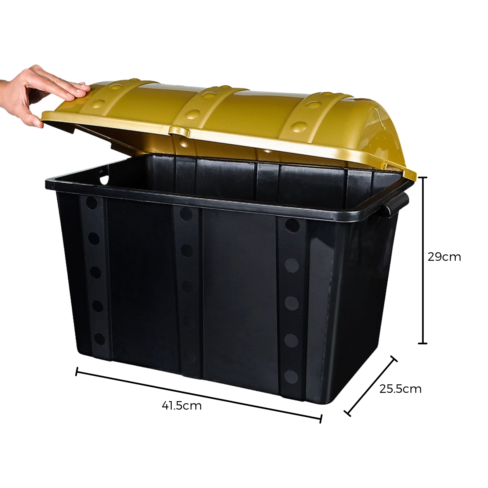 Large Plastic Treasure Chest 41.5cm Pirate Boys Birthday Party