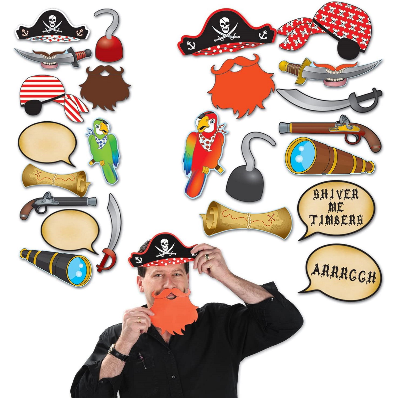 Pirate Photo Fun Signs (Pack of 12) 