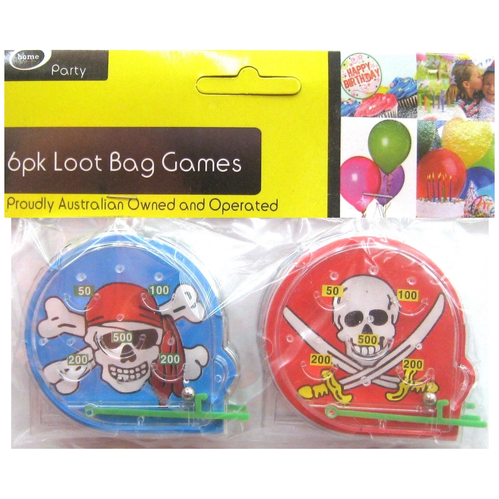 Pirate Pinball Games (Pack of 6)