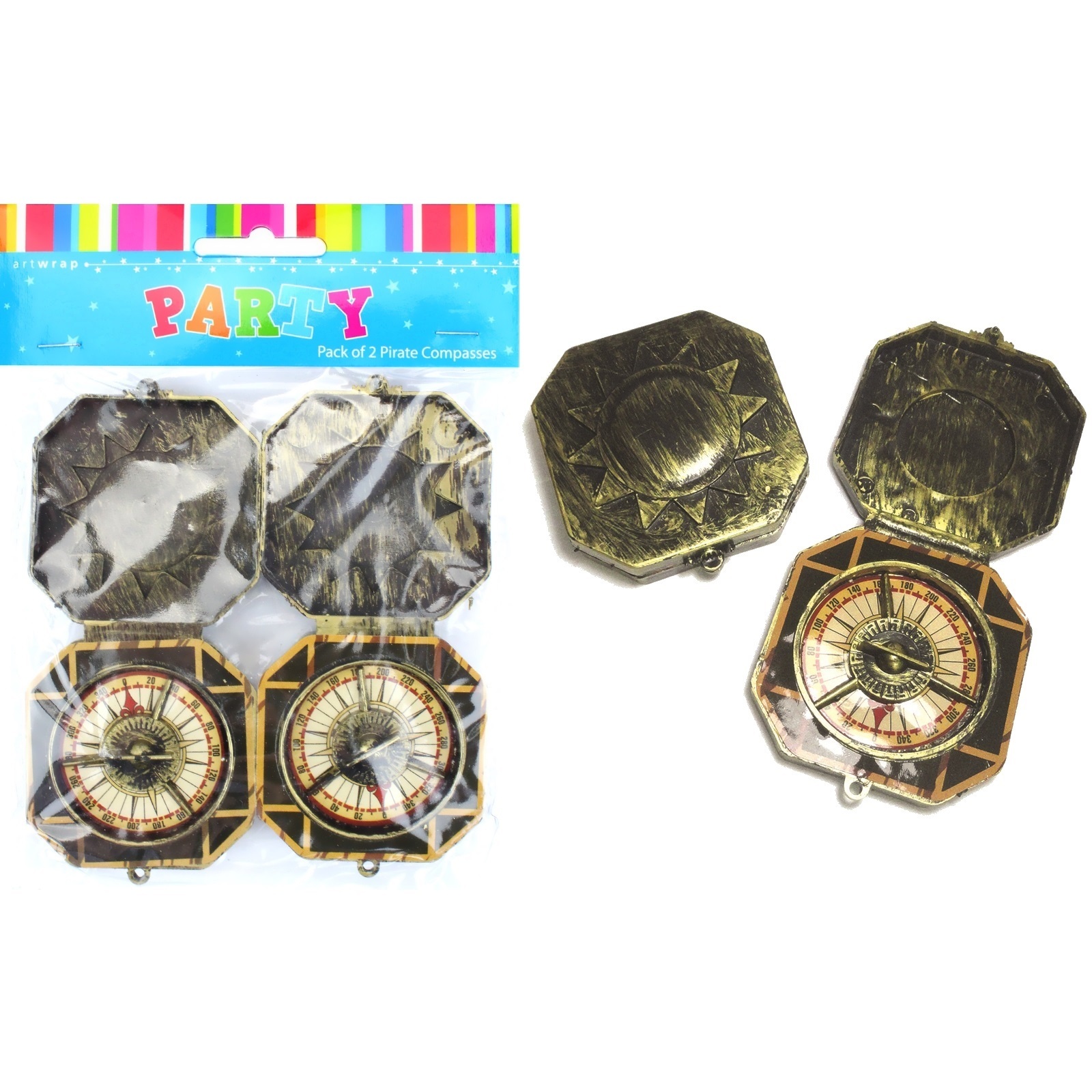 Pirate Compass (Pack of 2)