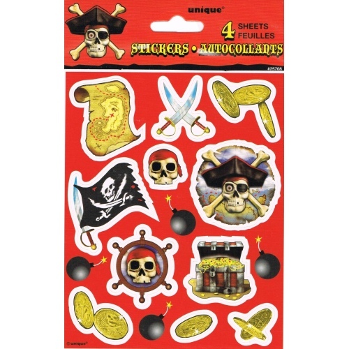 Pirate Stickers (4 Sheets)