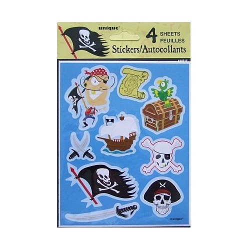Pirate Stickers (4 Sheets)