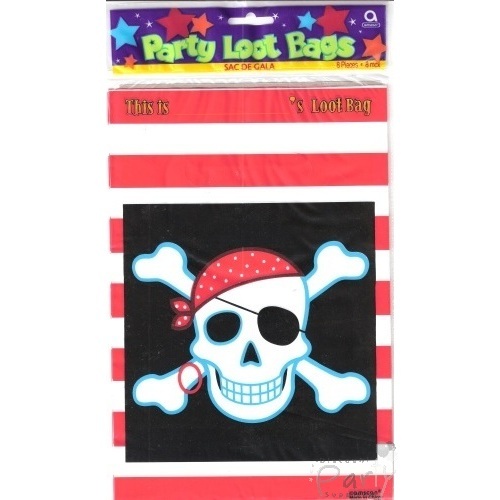 Pirate Lolly/Treat Bags (Pack of 8)