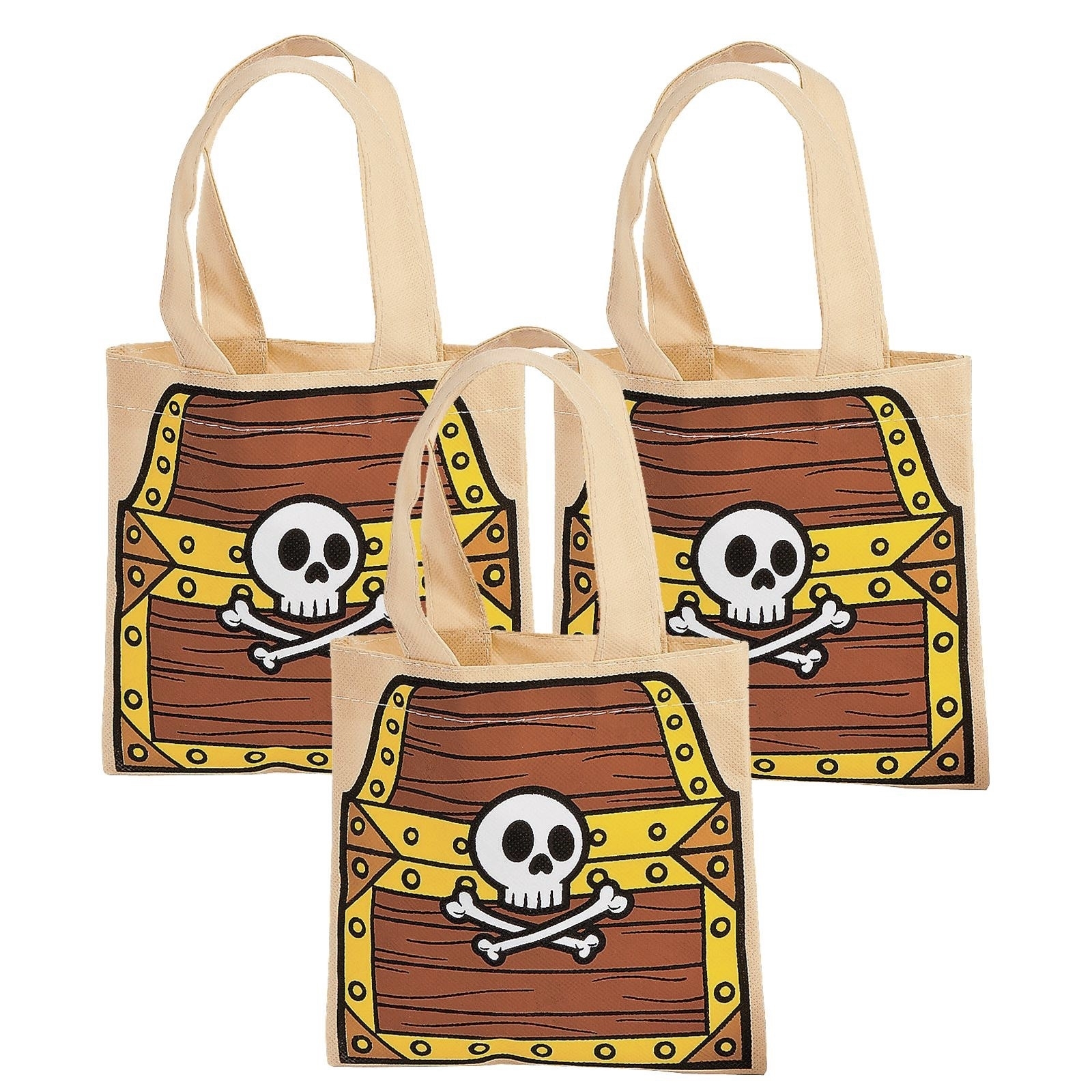 Mini Pirate Tote Bags (Pack of 12)