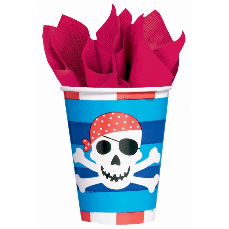 Pirate Treasure Paper Cups (Pack of 8)
