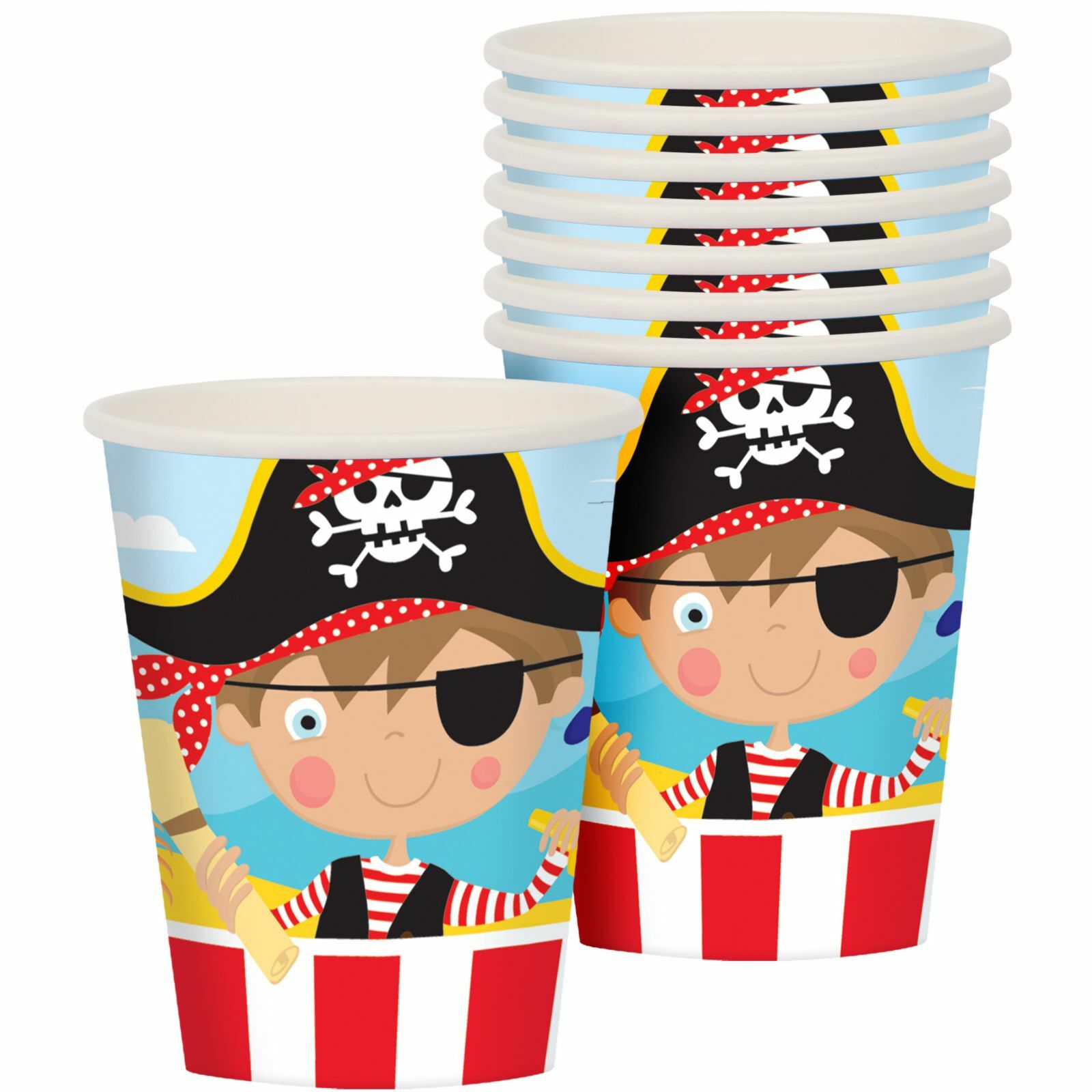 Little Pirate Paper Cups (Pack of 8)