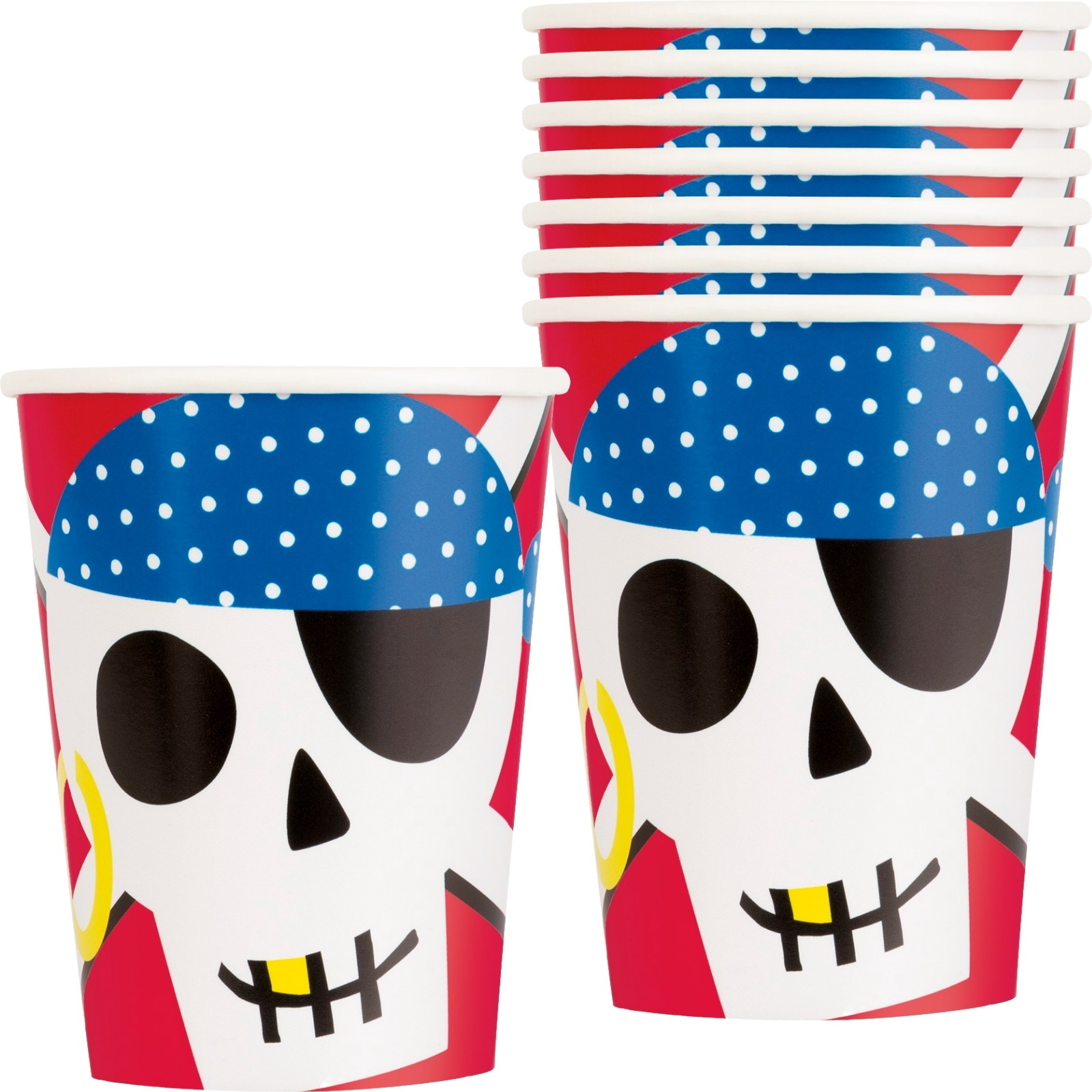 Ahoy Pirate Paper Cups (Pack of 8) | Ahoy Pirate | Pirate | Boys ...