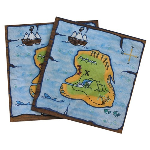 Cute Pirate Large Napkins / Serviettes (Pack of 16)