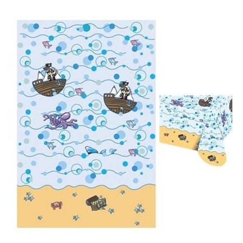 Cute Pirate Plastic Tablecloth