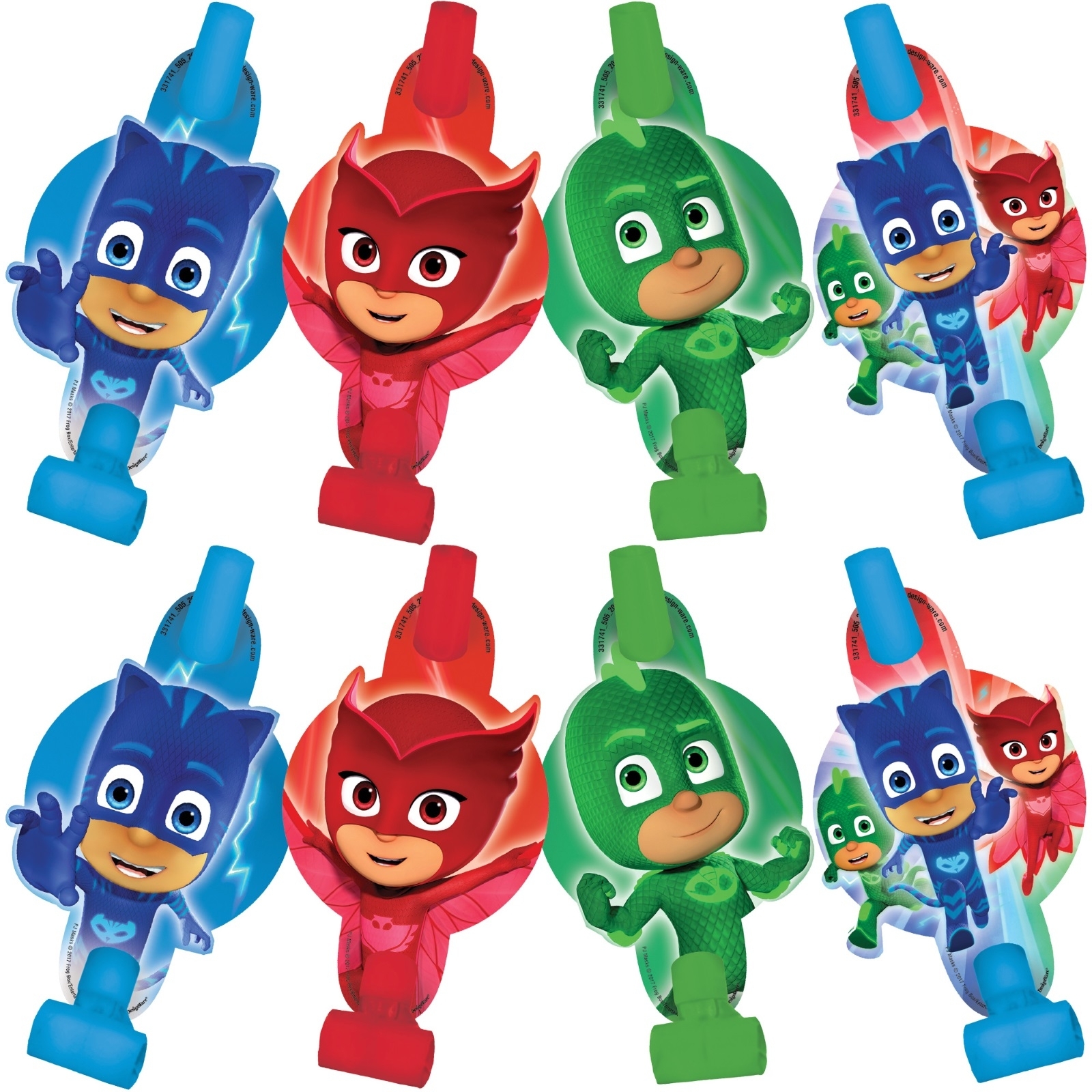 PJ Masks Party Blowers (Pack of 8)