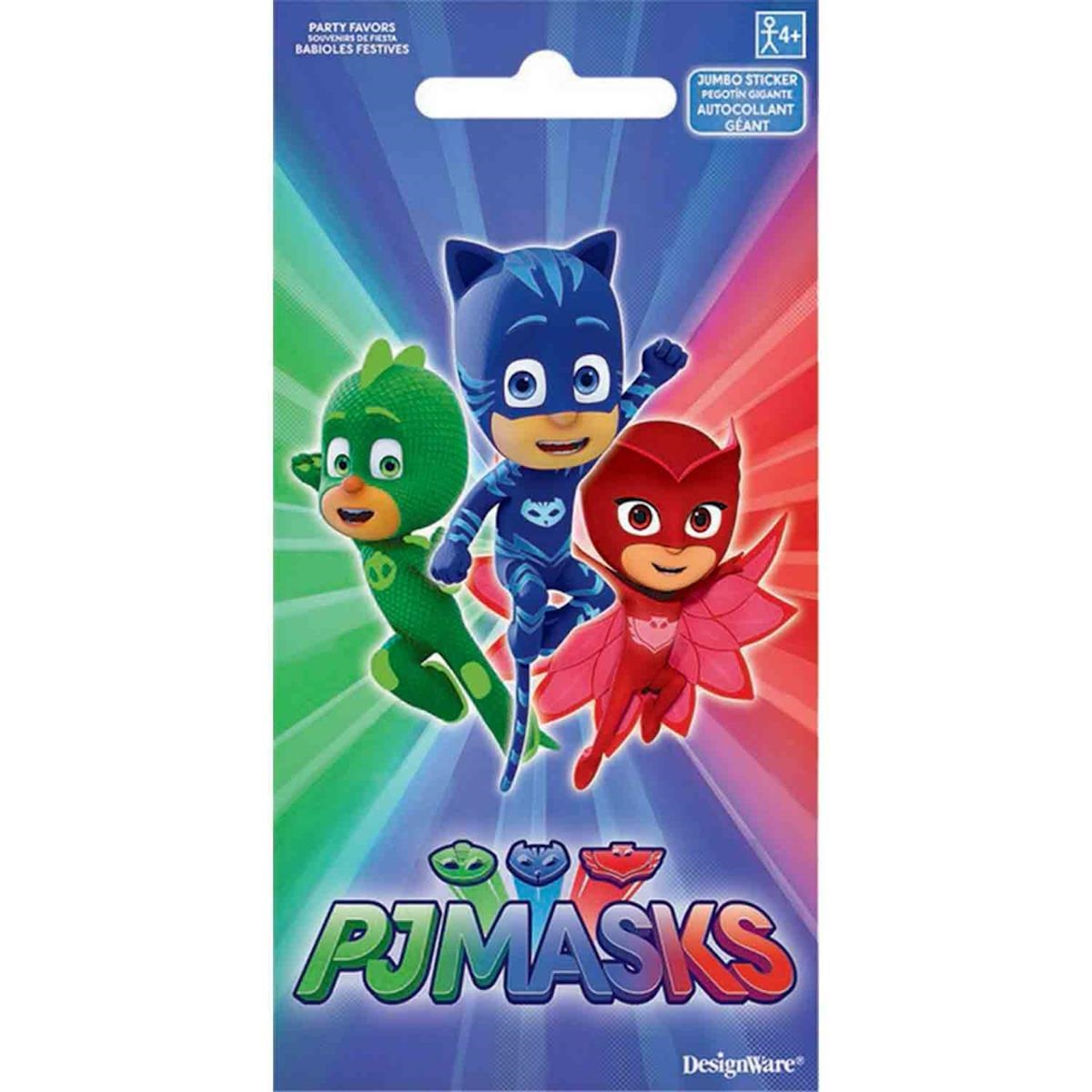 PJ Masks Jumbo Sticker Favour