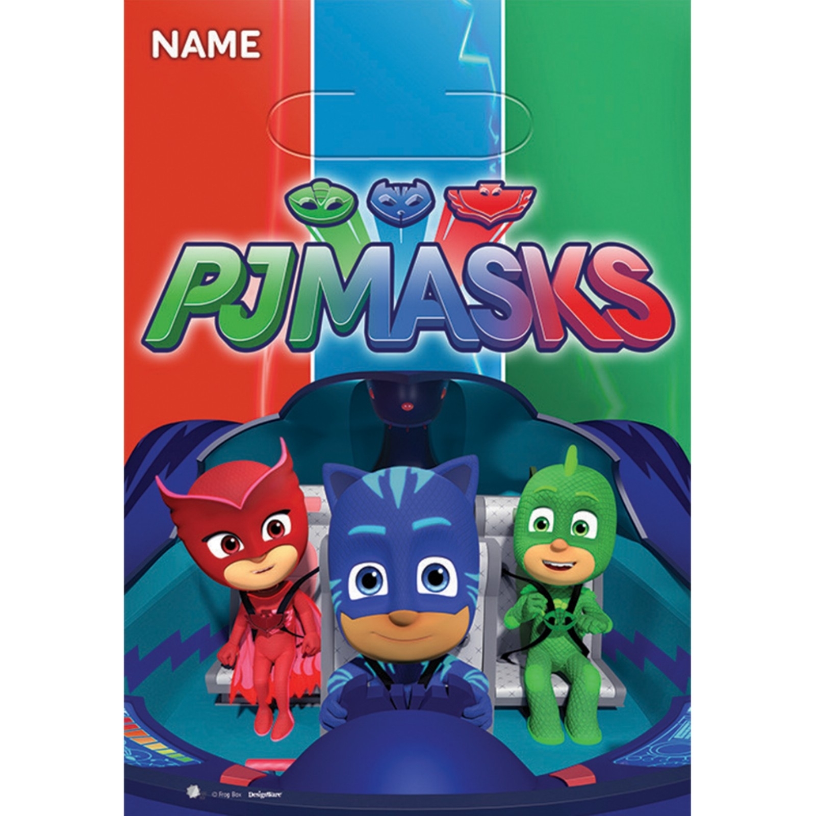 PJ Masks Plastic Lolly/Treat Bags (Pack of 8)