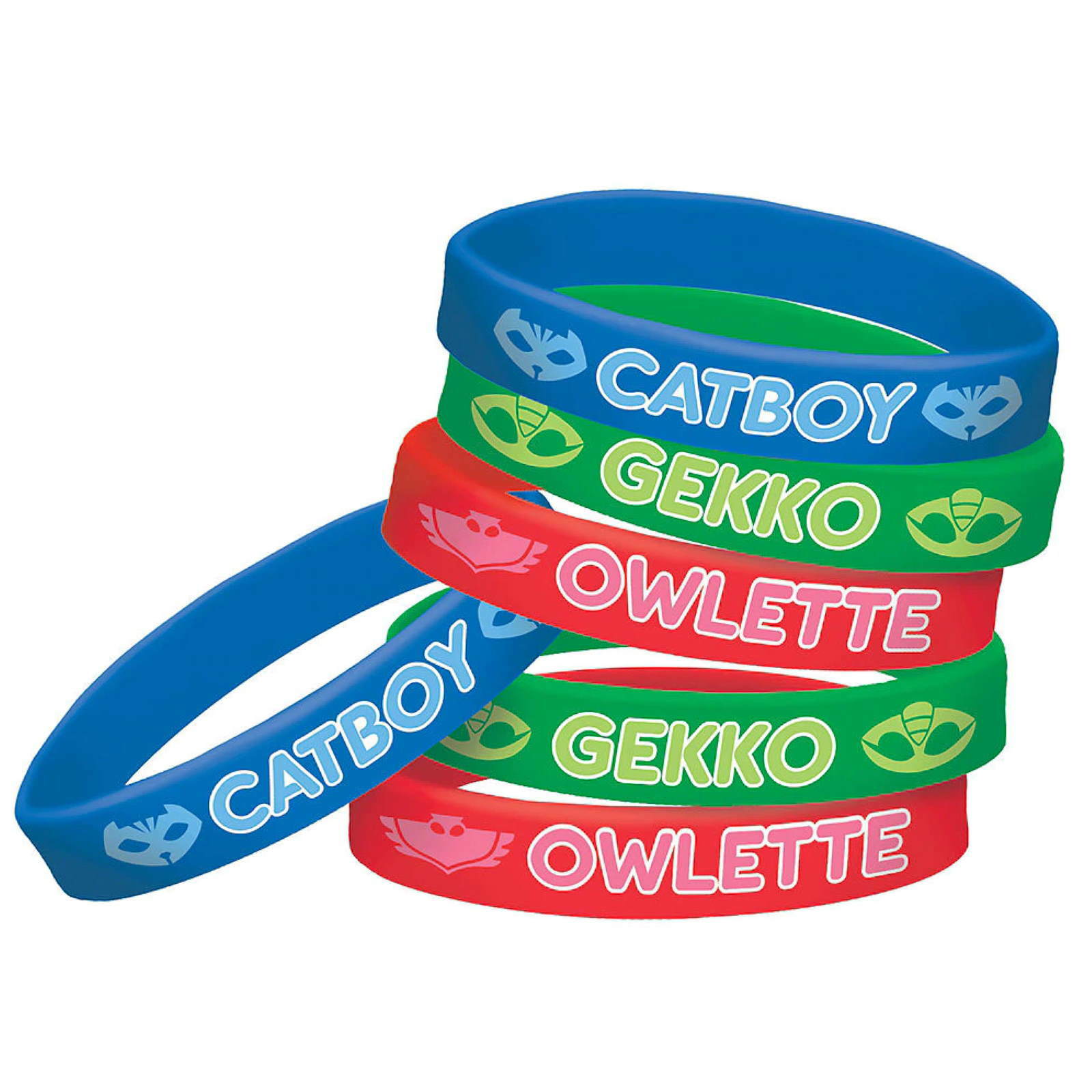 PJ Masks Wristbands (Pack of 6)