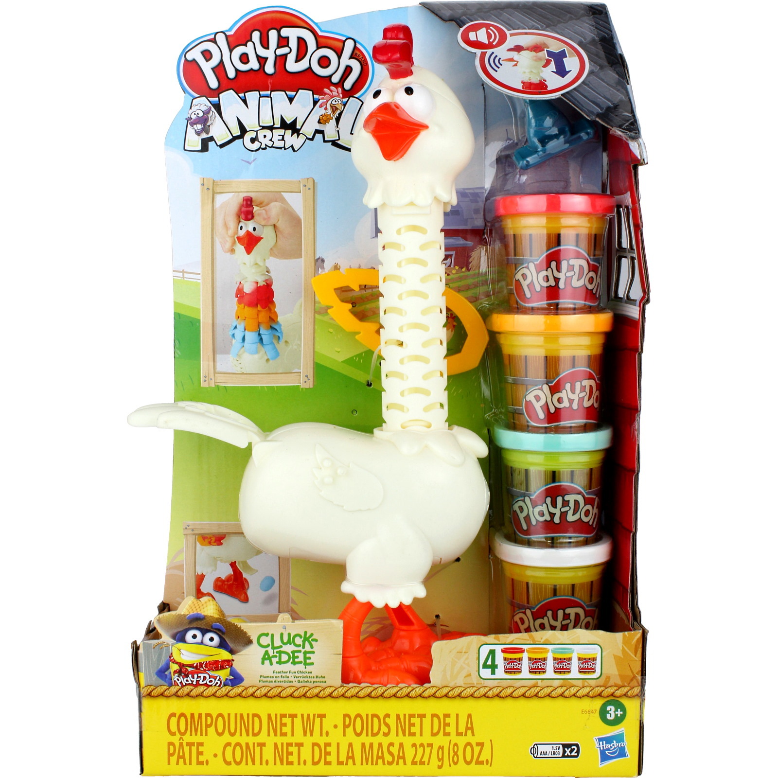 Play-Doh Cluck a Dee Feather Fun Chicken Play Set