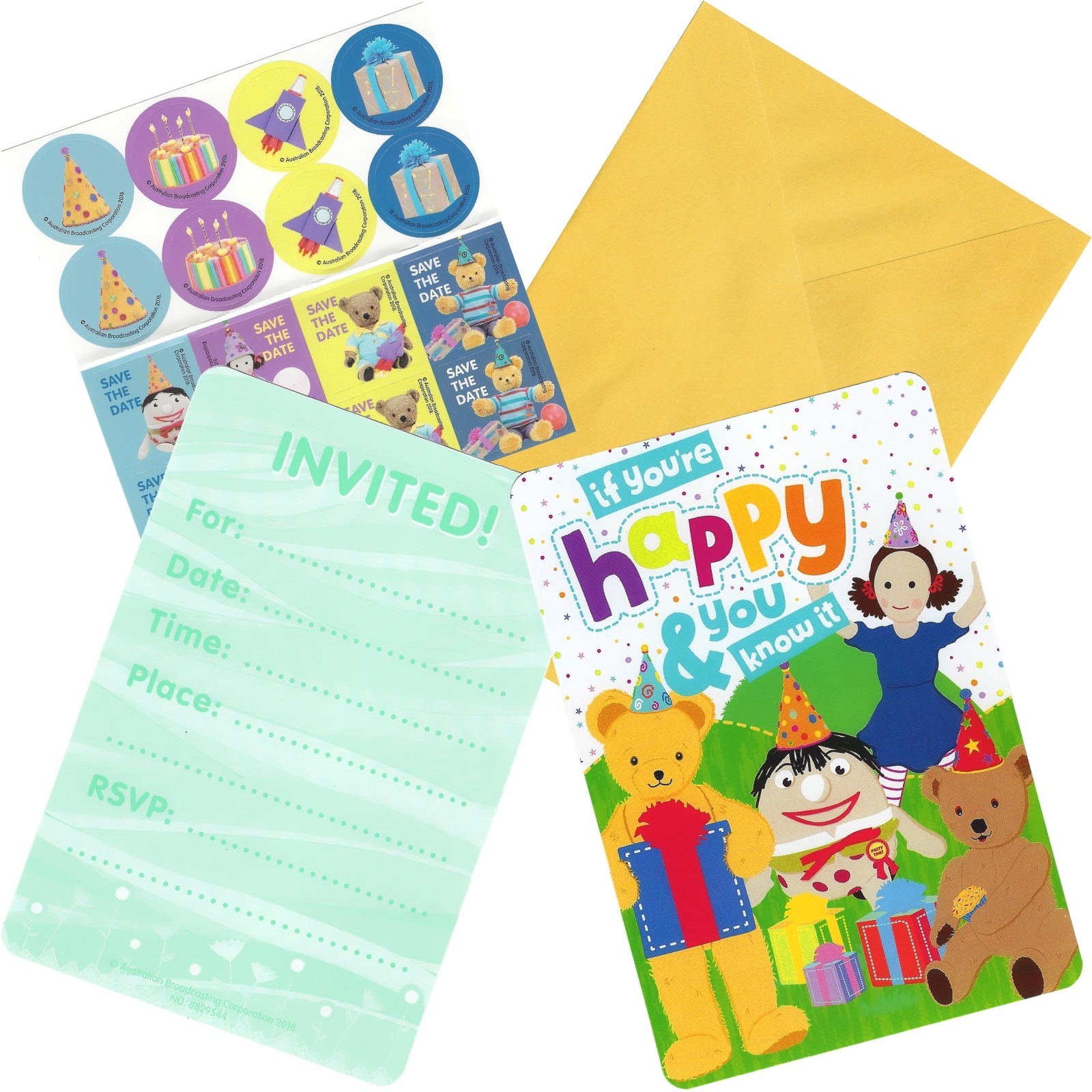 Play School Invitation Set (Pack of 8)