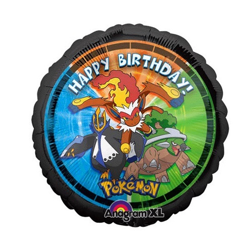 Pokemon Happy Birthday Helium Balloon
