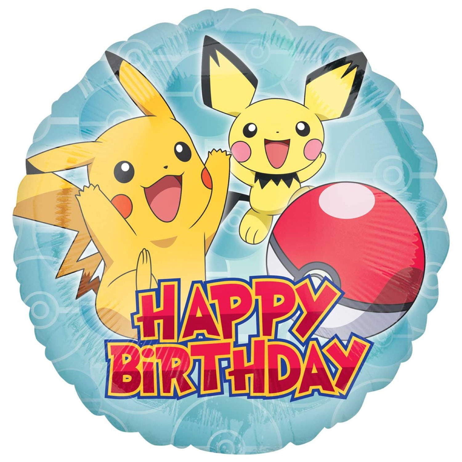 Pokemon Happy Birthday 43cm Balloon