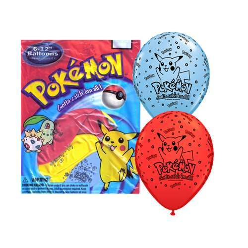 Pokemon Balloons (Pack of 6)
