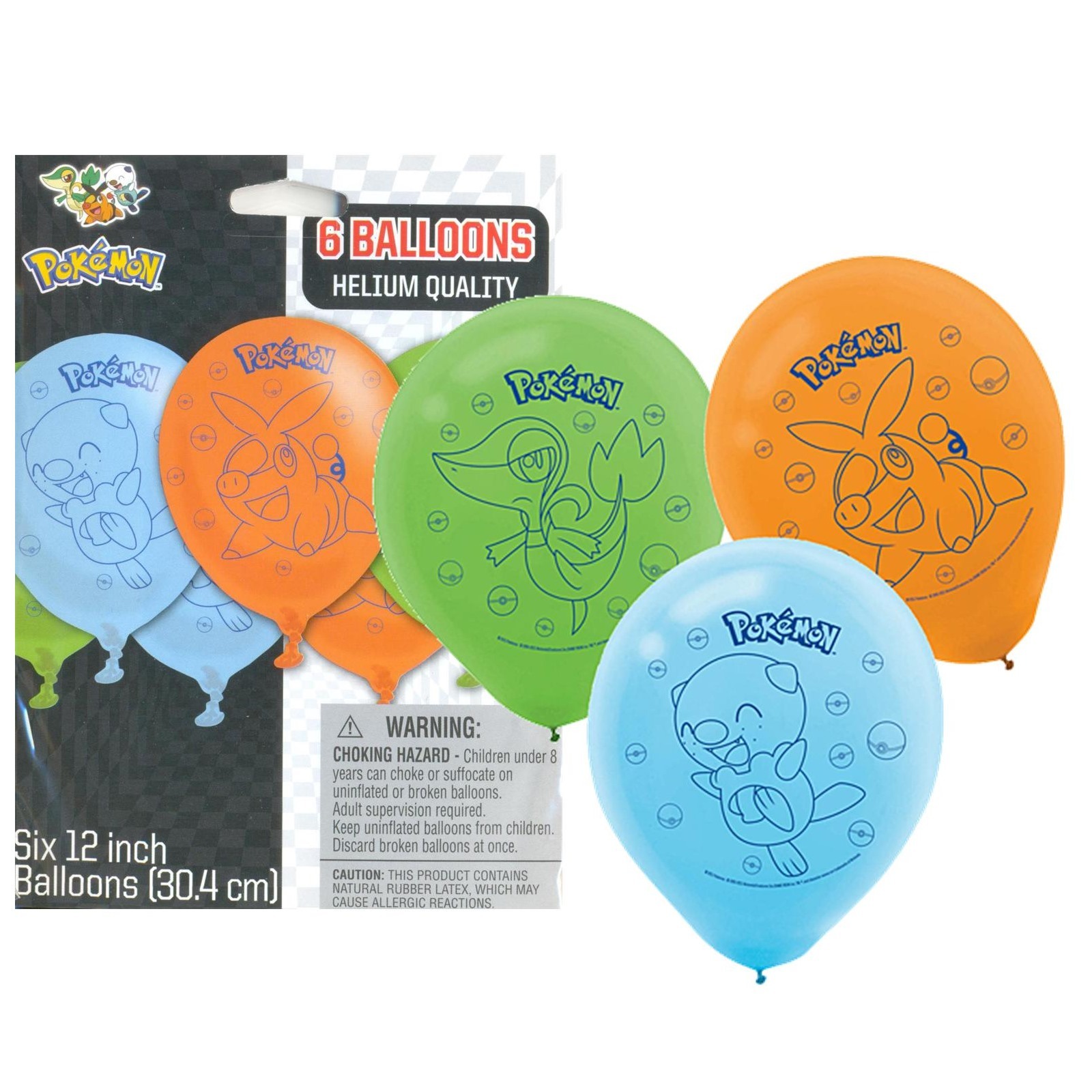 Pokemon Balloons (Pack of 6)