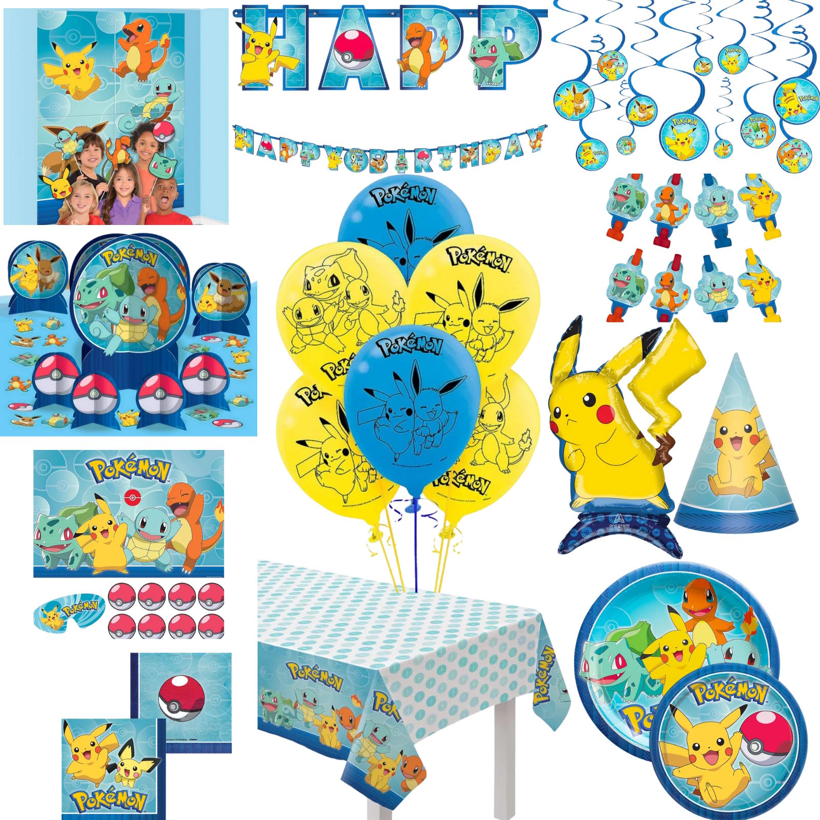 Pokemon Mega Party Set for 8 Guests